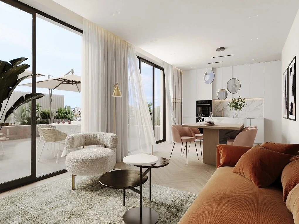Modern living with design elements in new building project - Palma de Mallorca, Nou Llevant