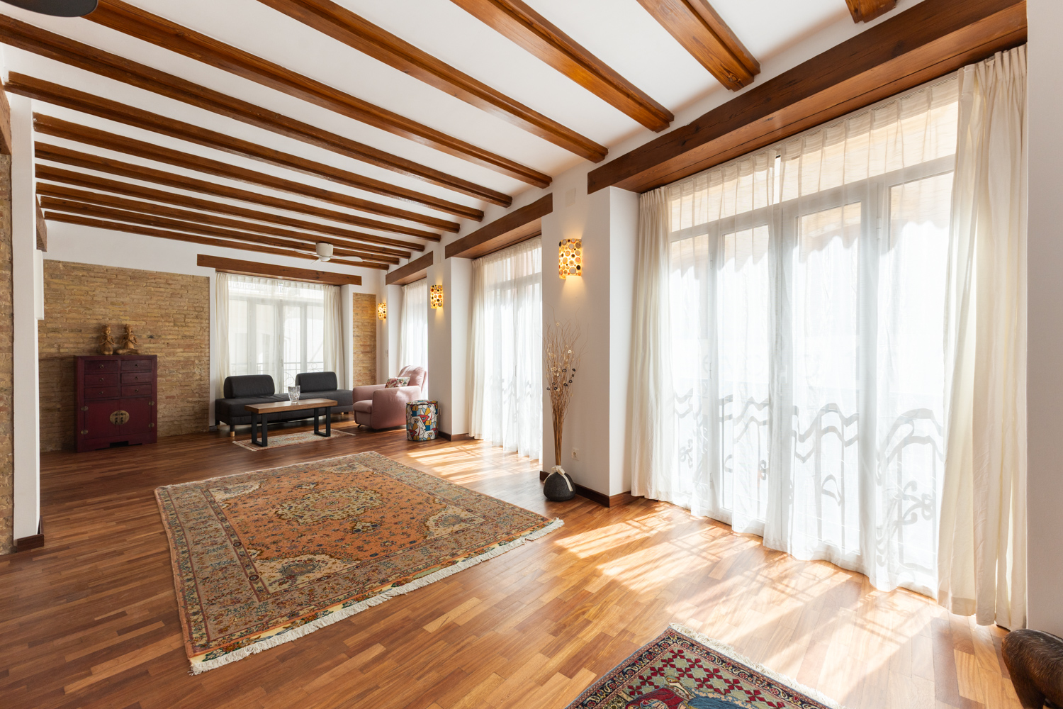 Home with high ceilings and unique character