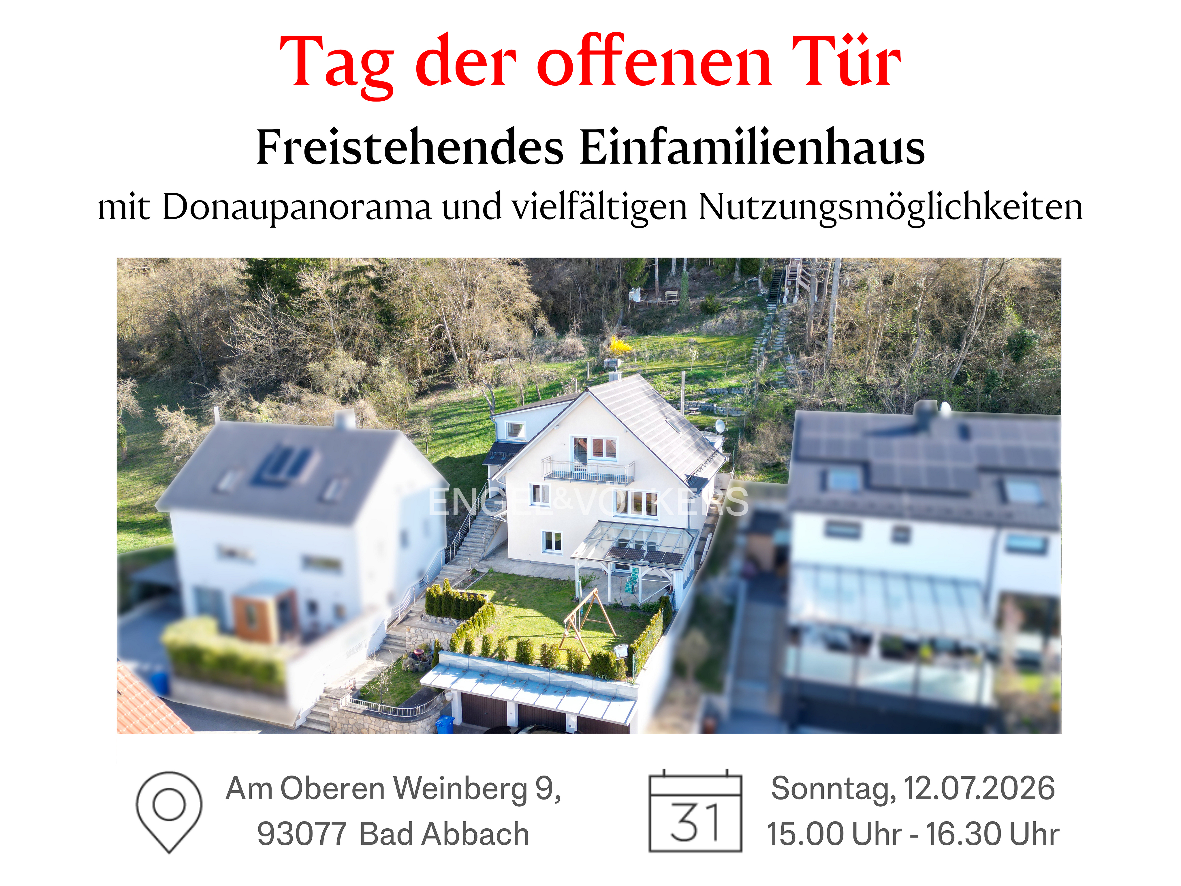 Freistehendes Einfamilienhaus mit Donaupanorama und vielfältigen Nutzungsmöglichkeiten