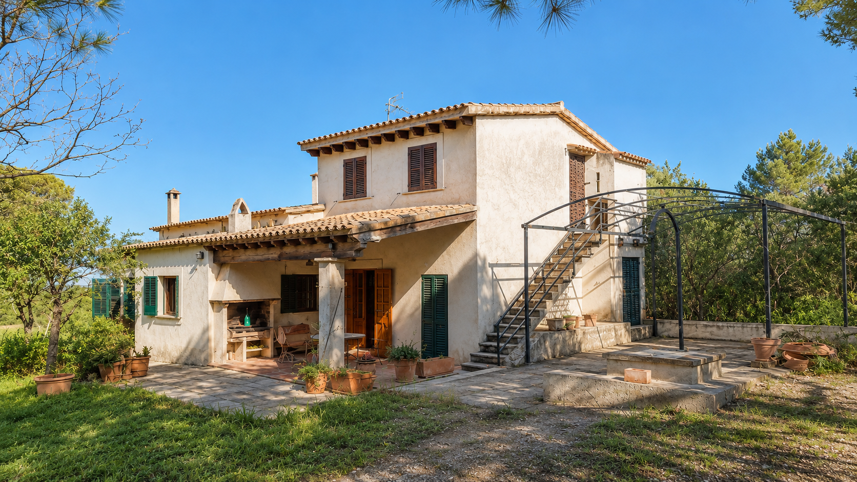 Mediterranes Landhaus neben dem Golfplatz und Son Gual