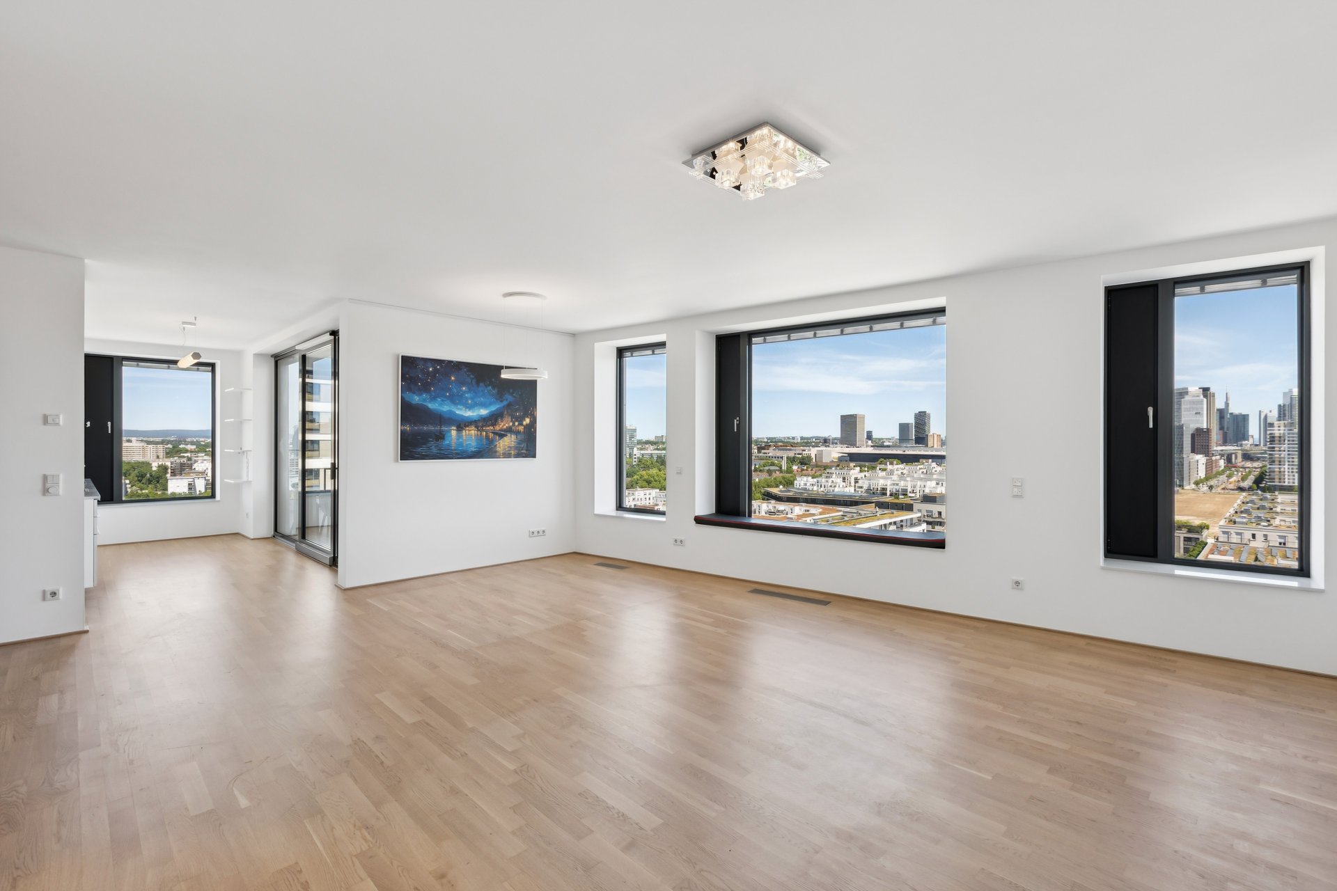 Premium-Wohnen im Axis: Lichtdurchflutetes Design-Apartment mit Skyline-Blick