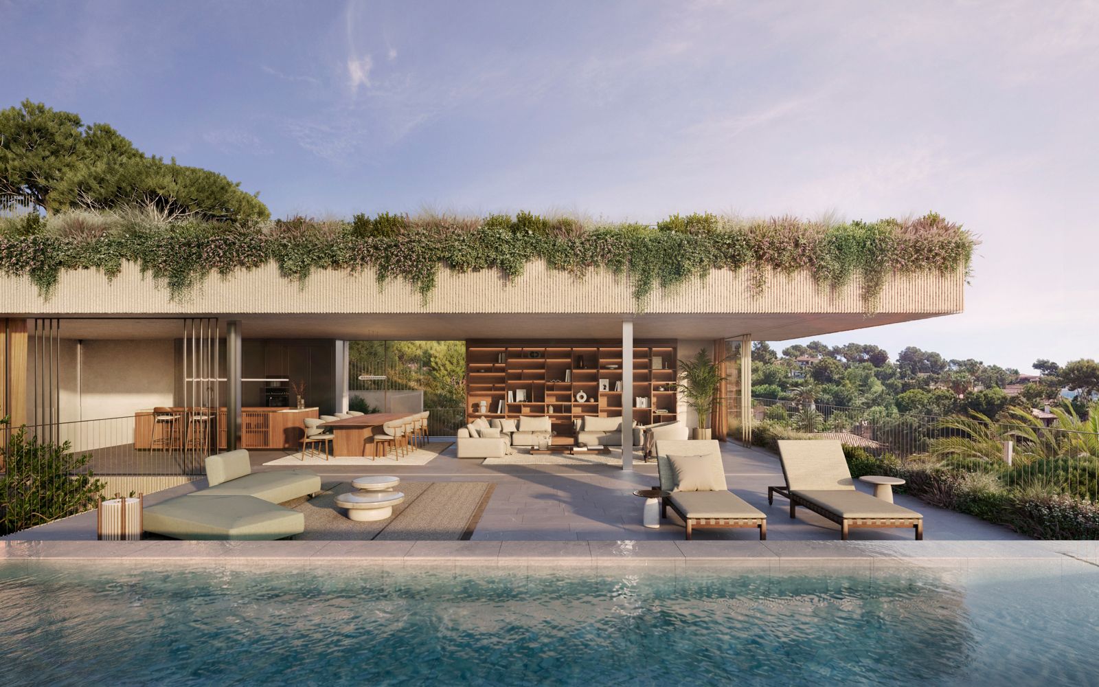 Outstanding designer villa with sea views under construction