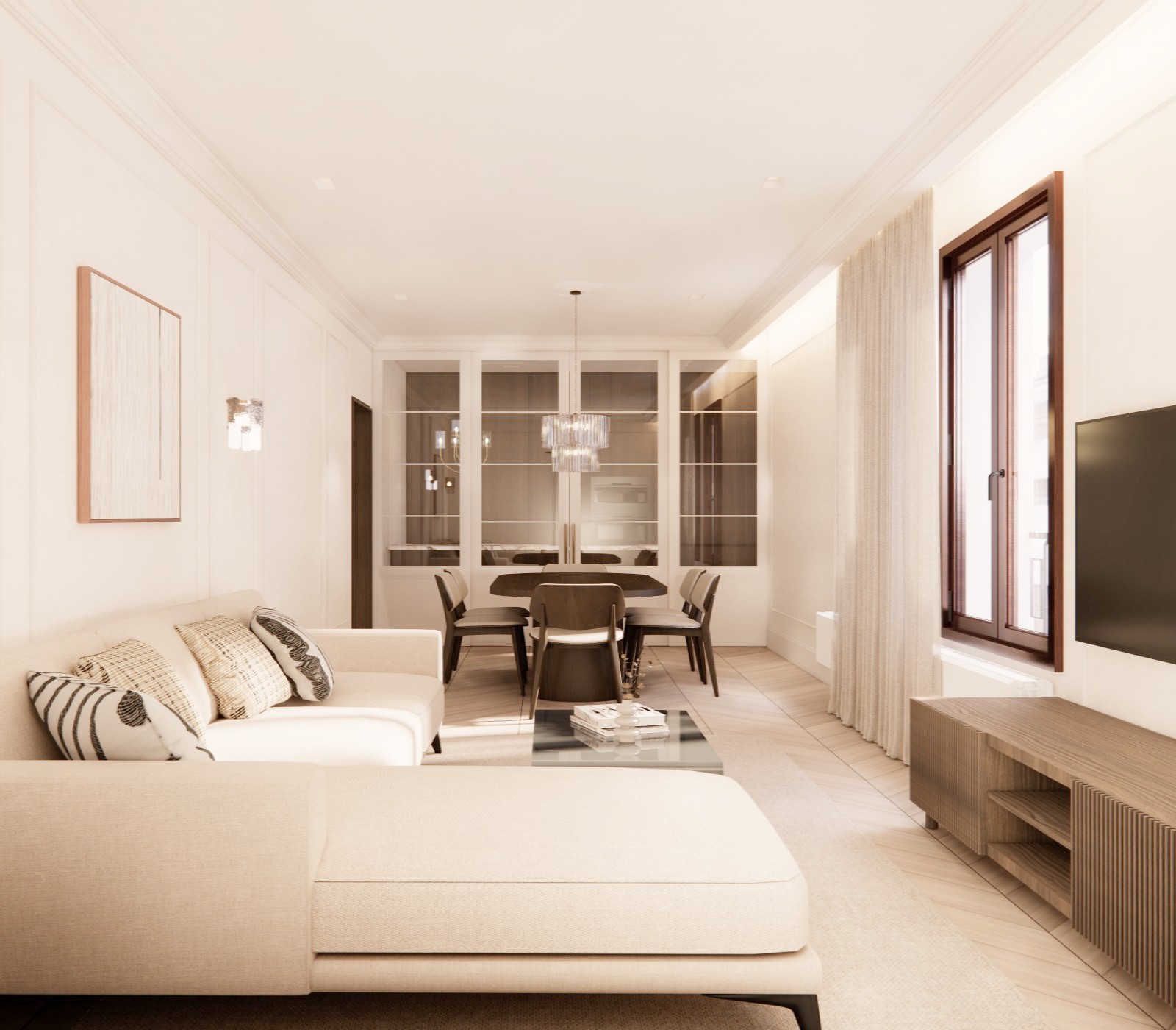 Bright, furnished exterior apartment, RENOVATED, in Salamanca district
