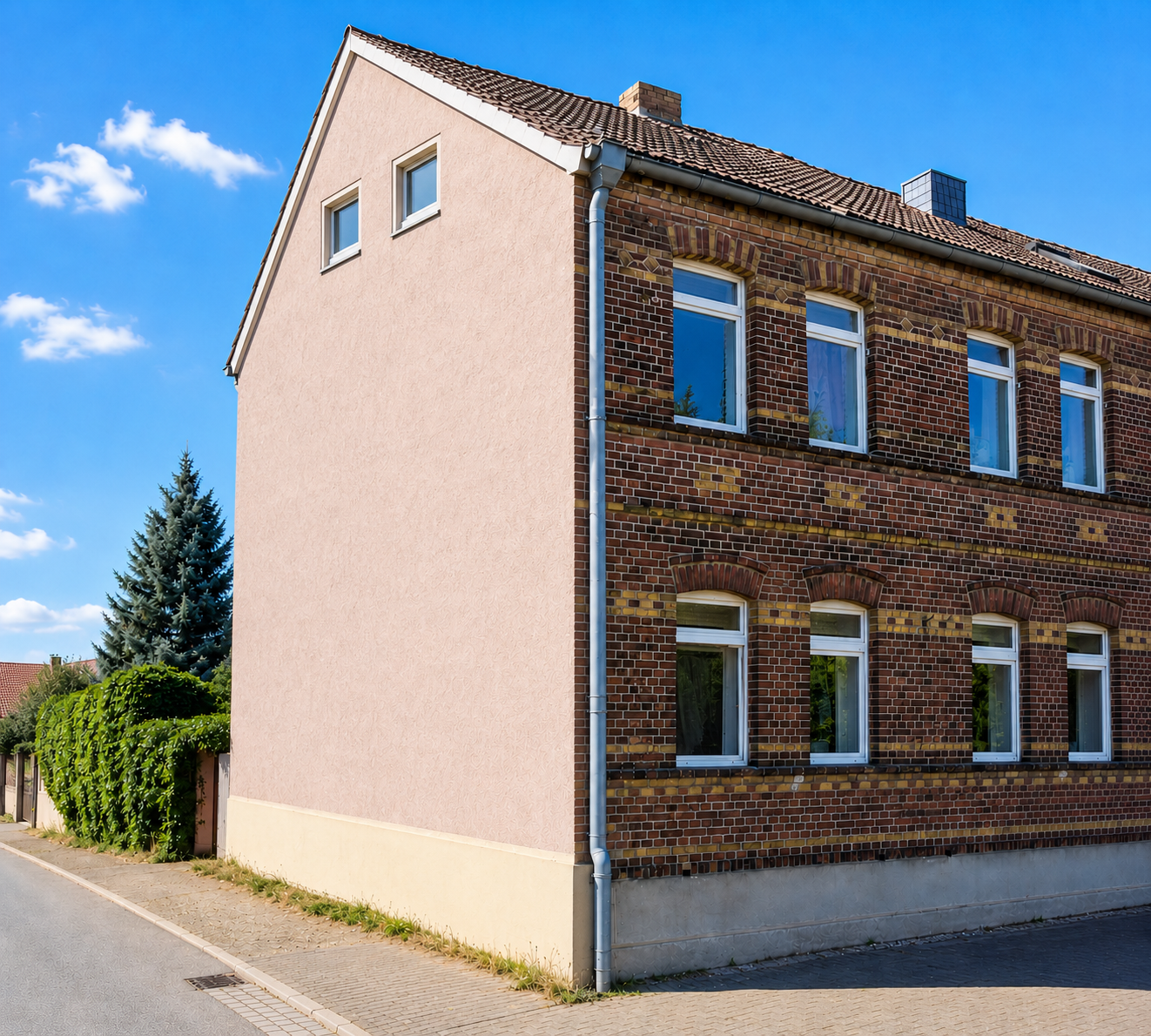 2-Familien-Reihenendhaus mit Gartengrundstück