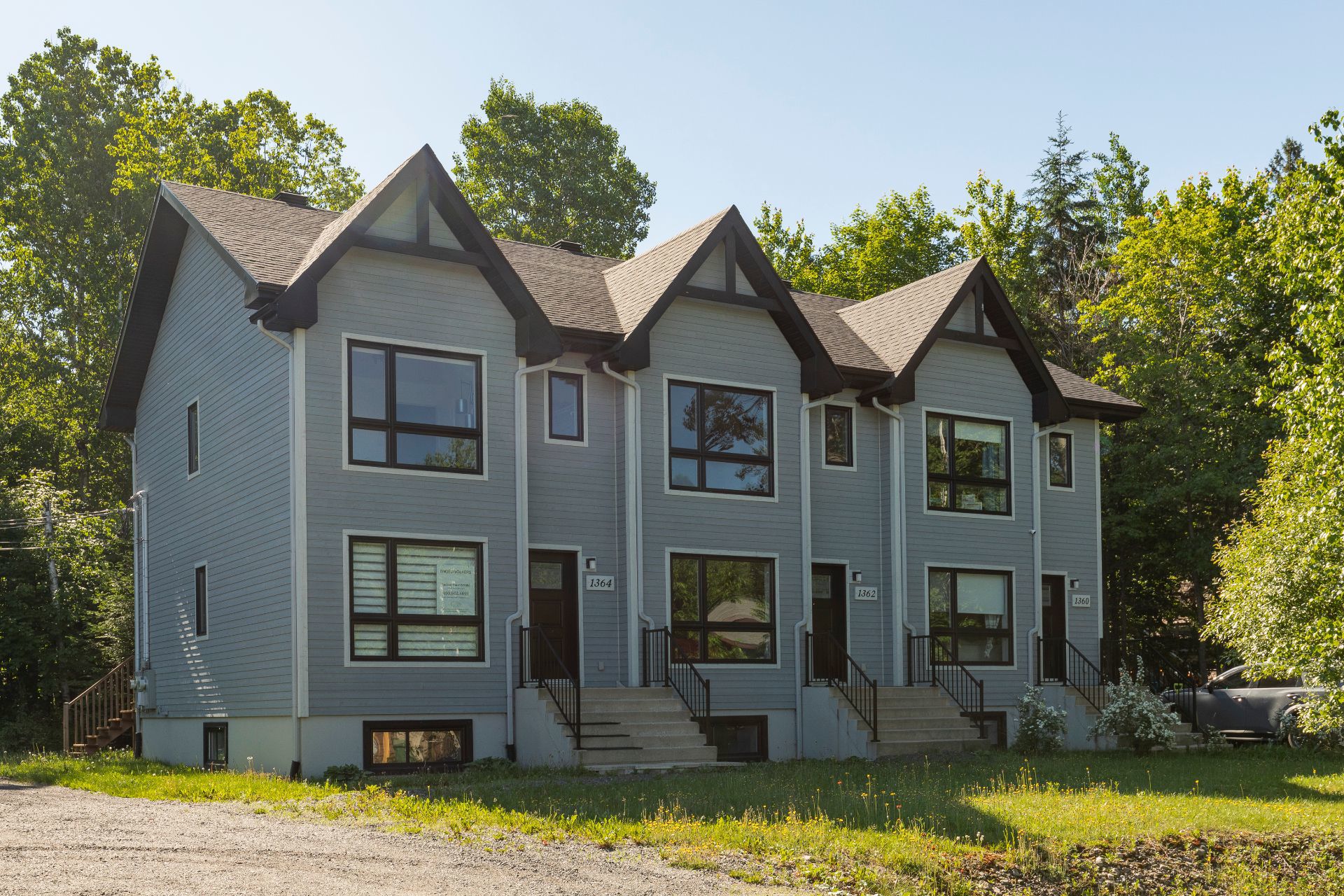 3-level townhome with bright open spaces & large windows