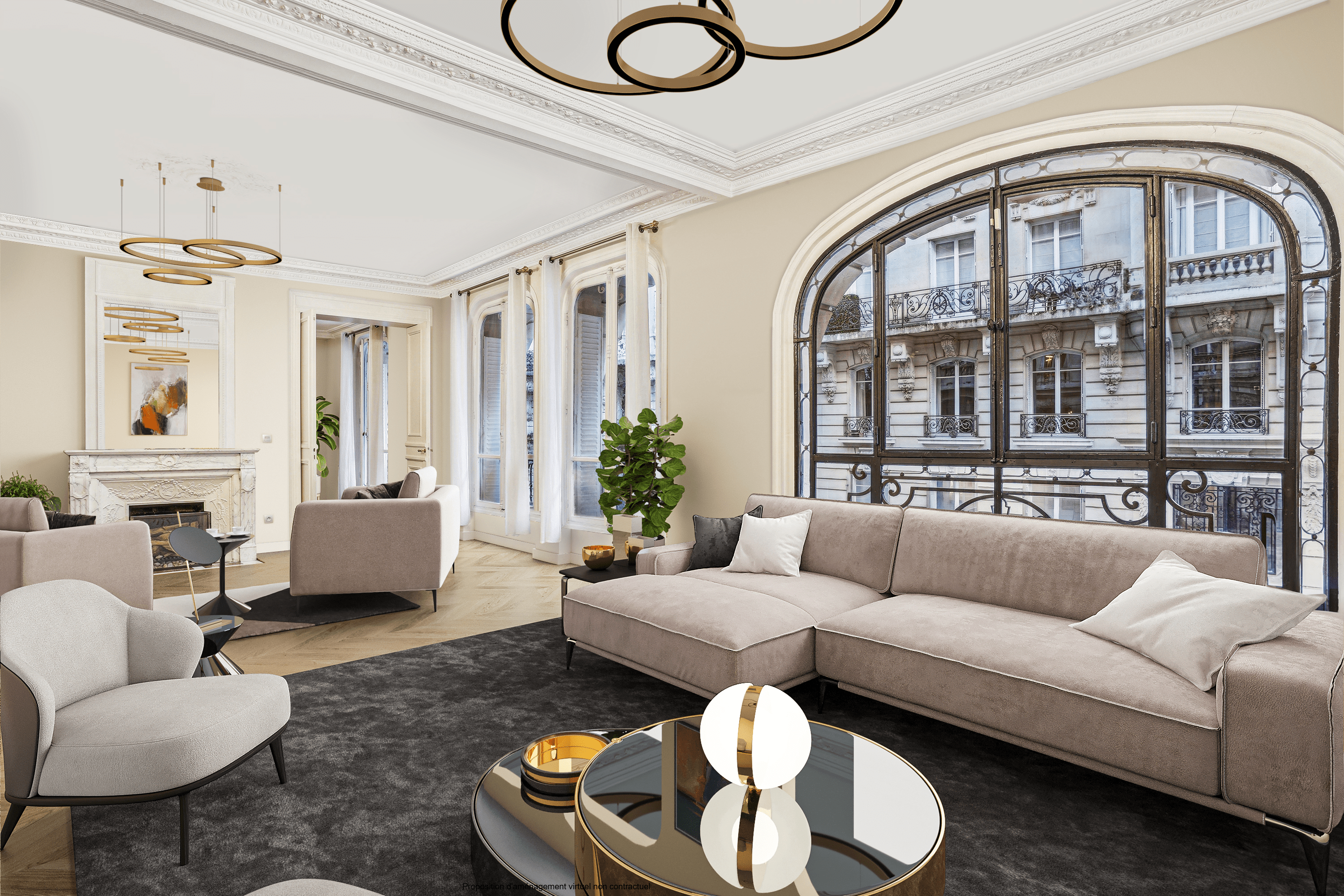 Appartement familial de réception – Plaine Monceau