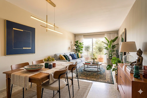 Family apartment with terrace and parking space