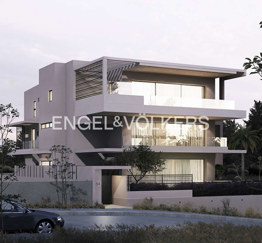 Luxurious penthouse maisonette with sea view and private pool in Vouliagmeni