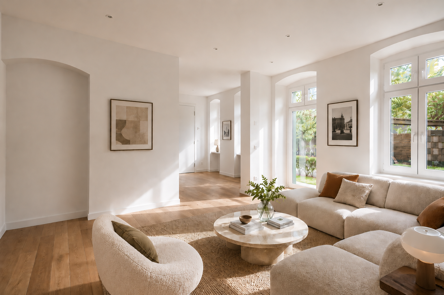 Nahe Savignyplatz: Kernsanierte, sehr helle 2-Zimmer-Wohnung mit Terrasse