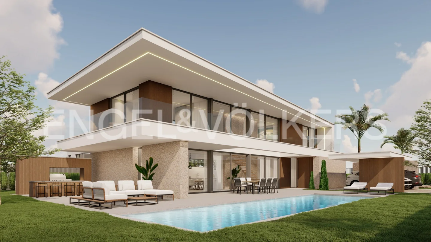 Luxury modern villa with pool located in Cabo Roig.