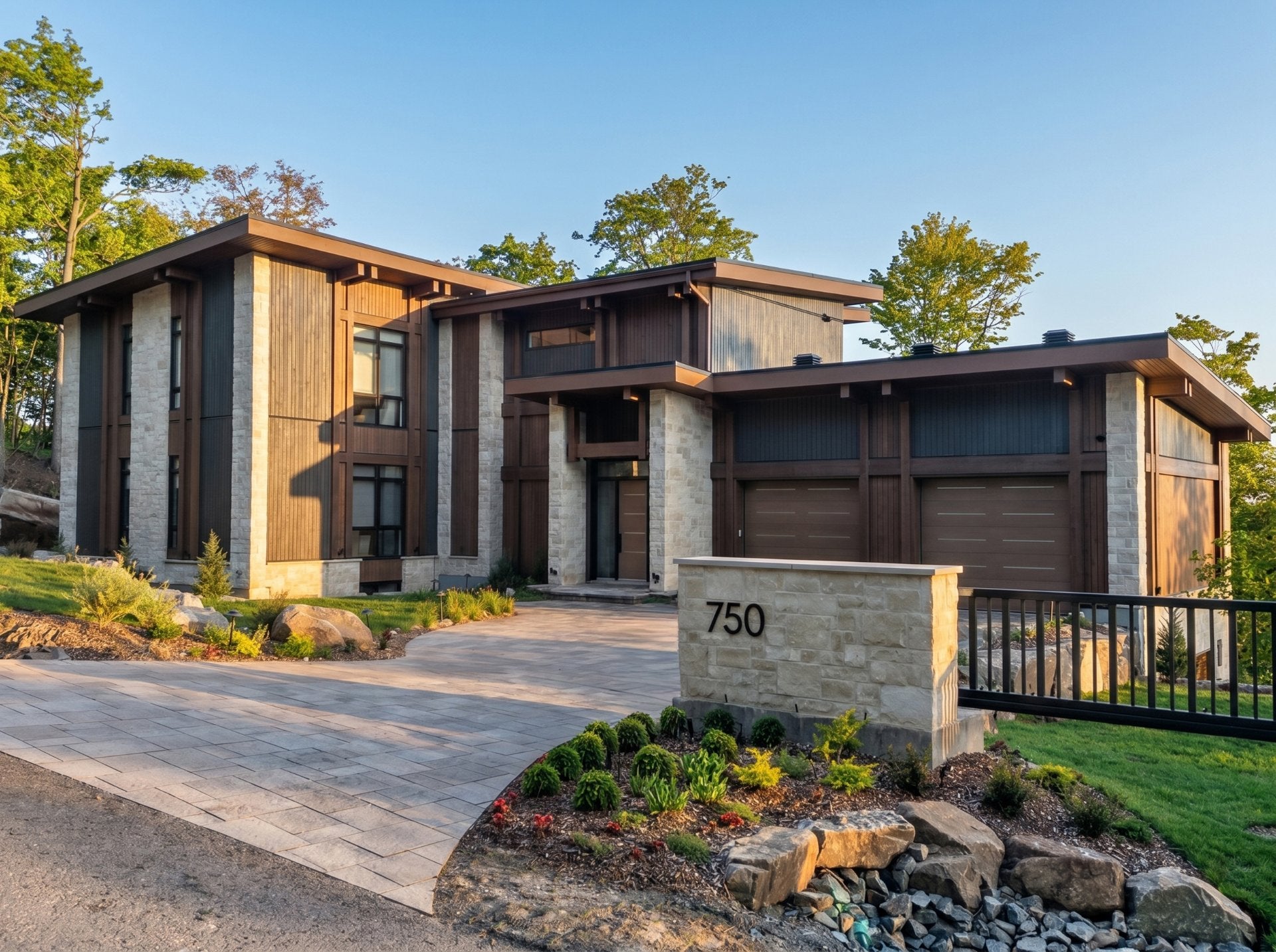Nestled at the top of the mountain with breathtaking views