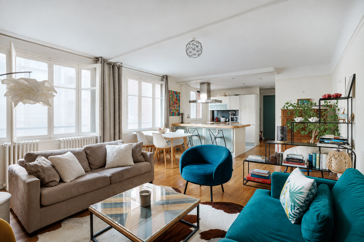 Paris 15th – Commerce – Spacious 1-bedroom apartment – Pied-à-terre [AI-modified]