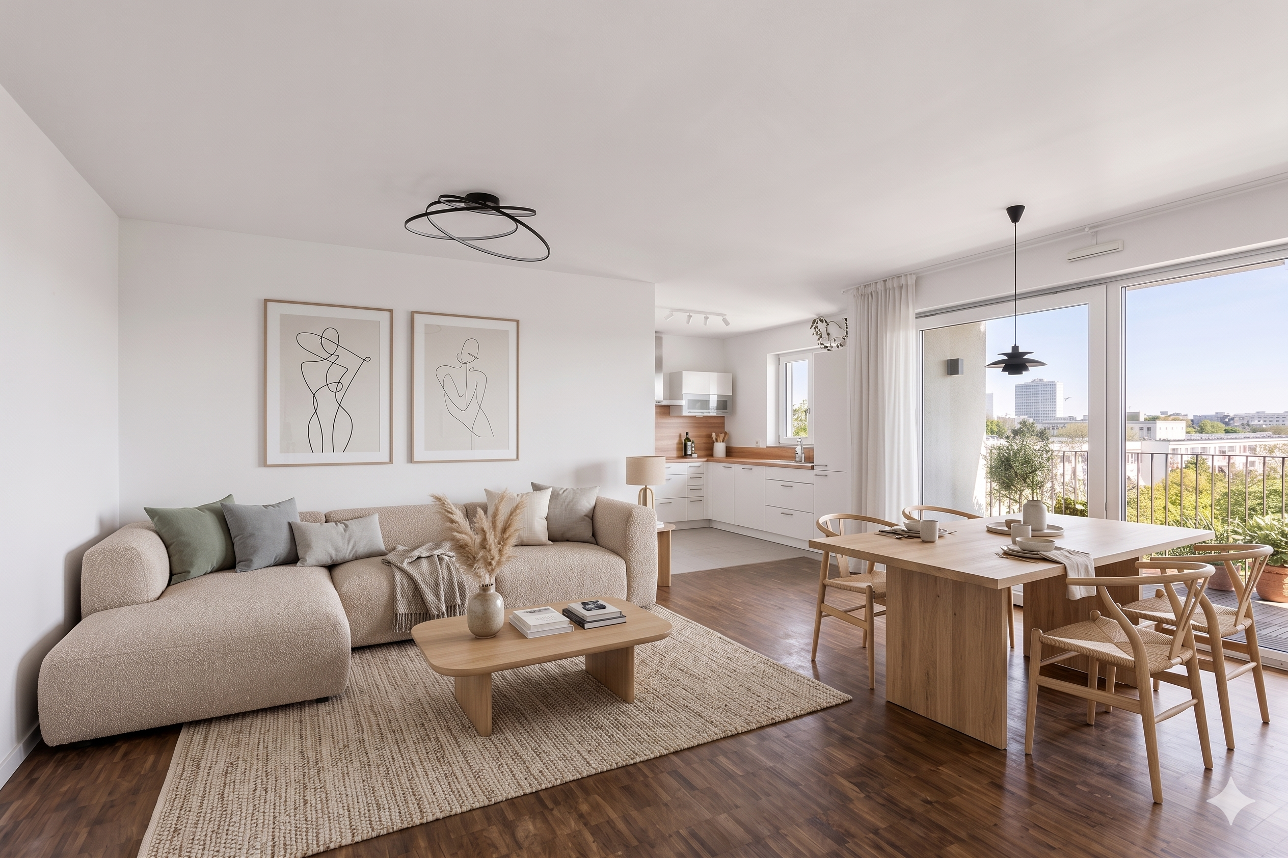 Moderne Drei-Zimmer-Wohnung mit Südbalkon in der Europa-Allee