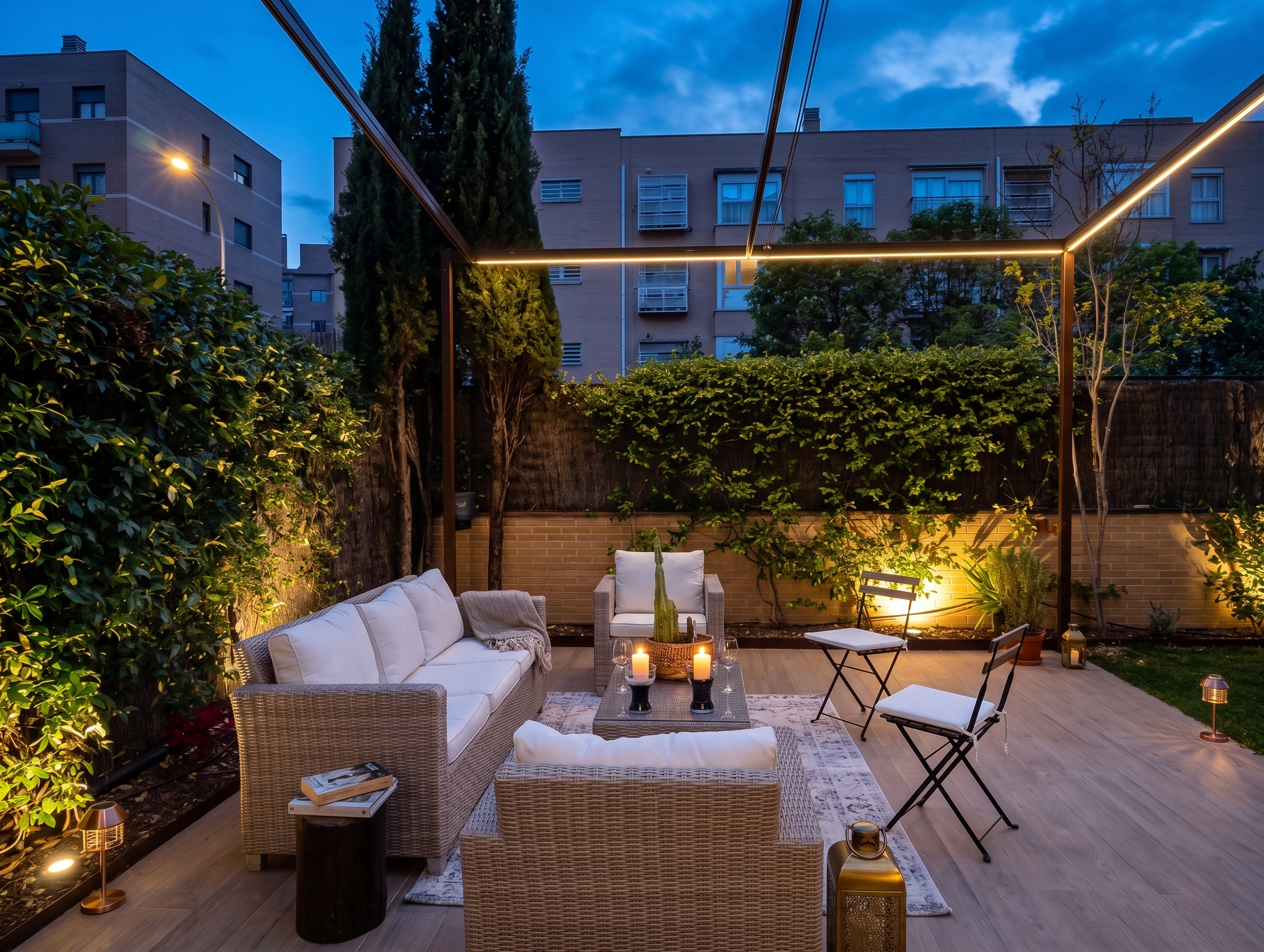 Moderno y amplio bajo con gran jardín en Sanchinarro