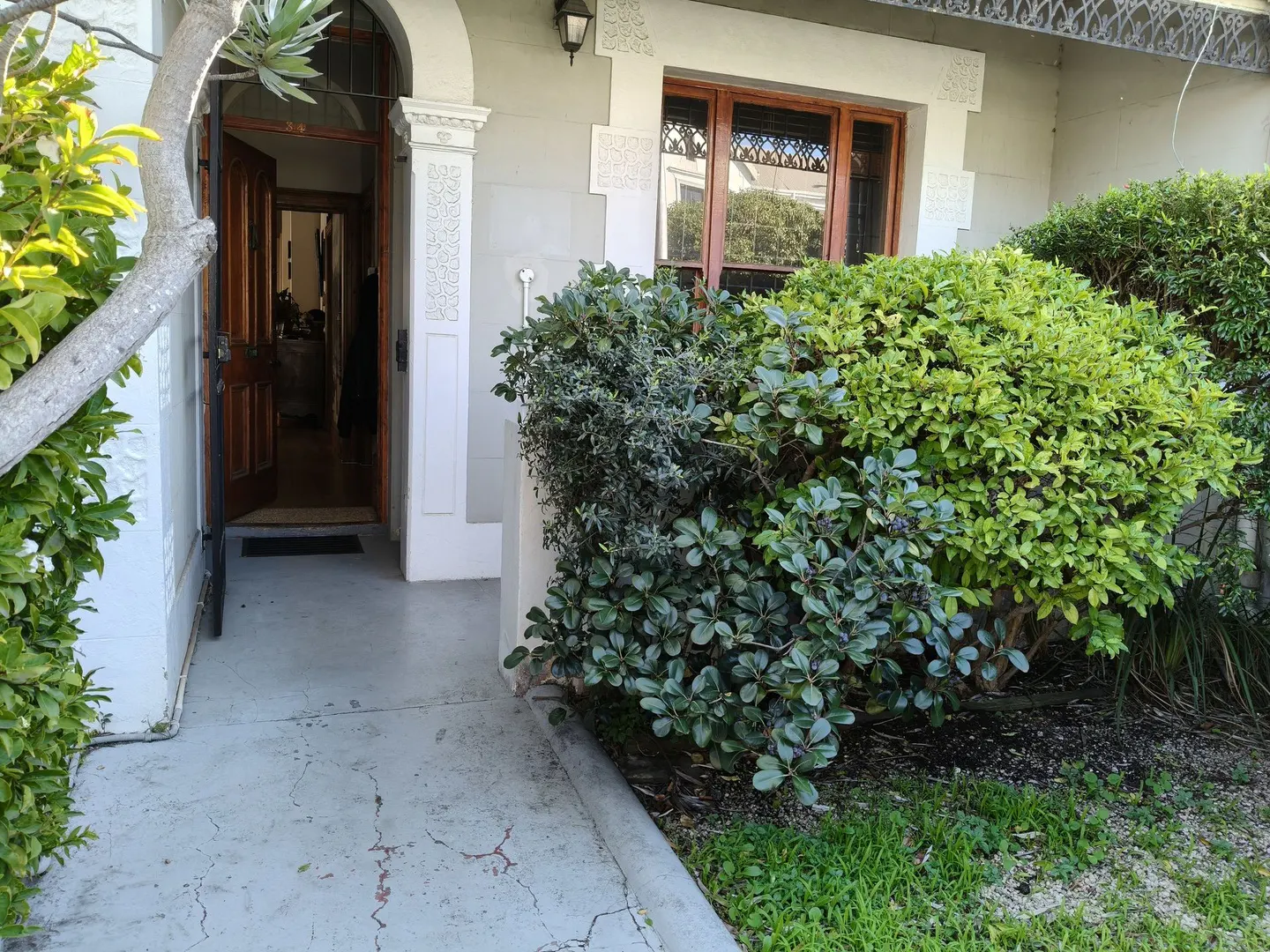 Stoep and front garden