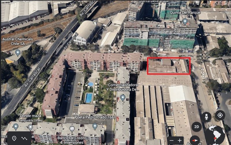 Venta terreno inmobiliario 945 m2 Quinta Normal