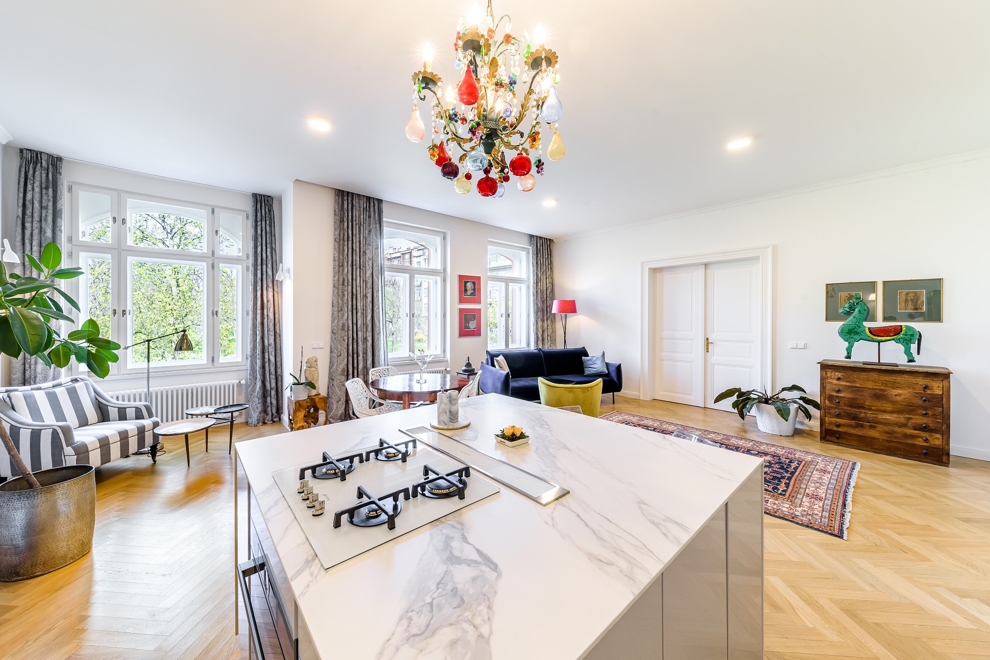 Rent a 3+kt apartment with views of Riegerovy Sady