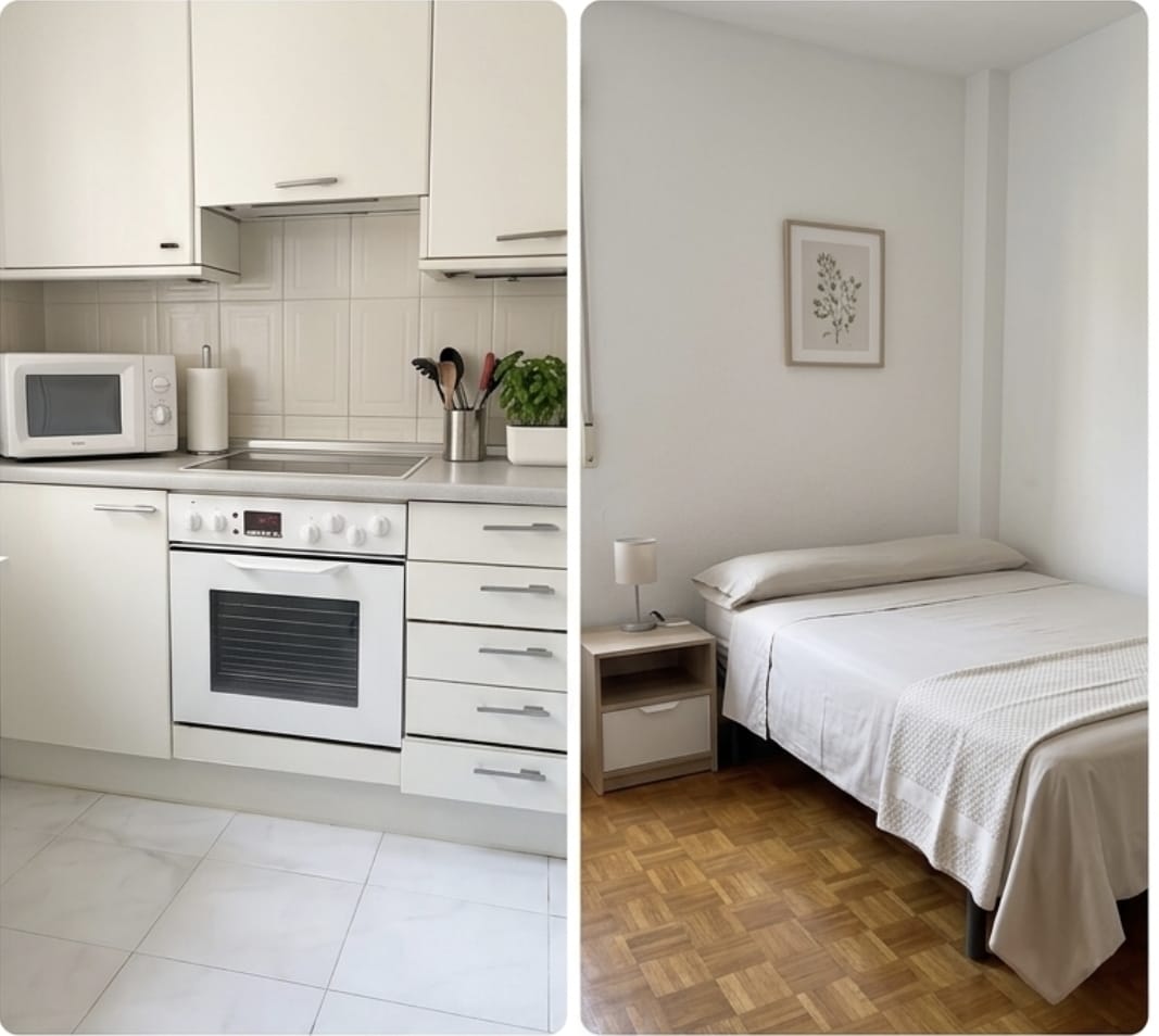 Bright 3-bedroom apartment. Excellent transport links, very close to Dehesa de la Villa Park.