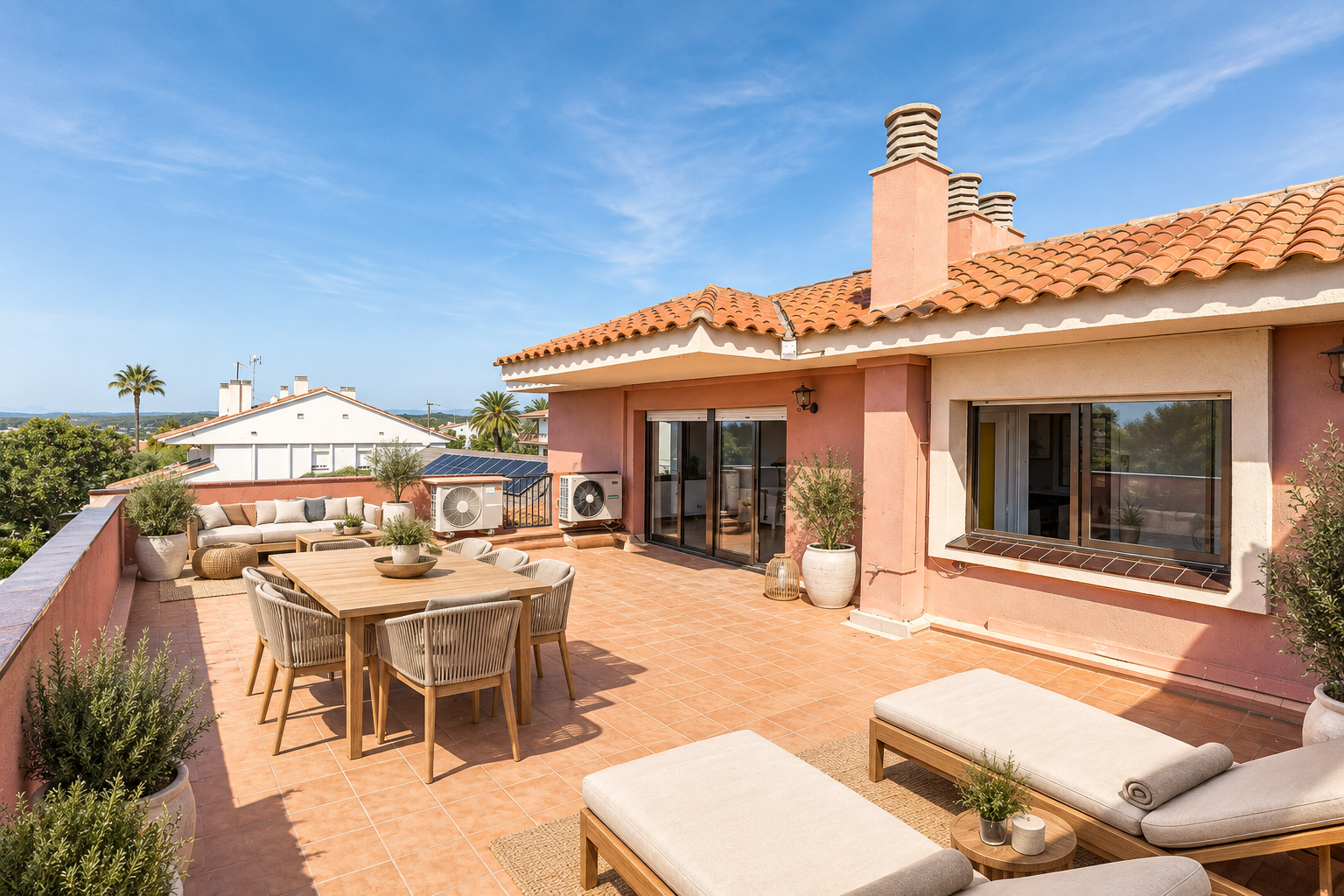 Penthouse with a large terrace and sea views in central Altafulla