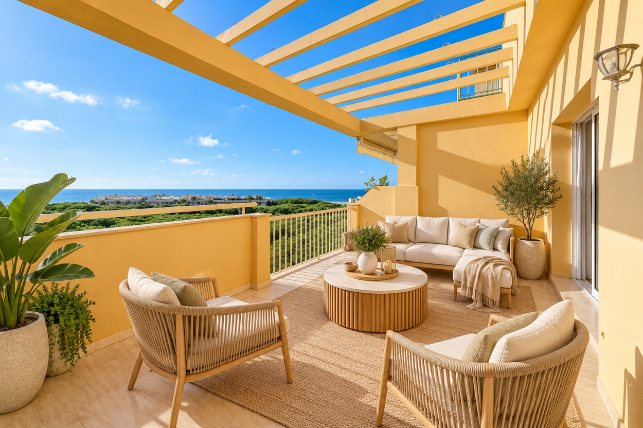 Beach-Proximity Apartment Featuring a Rooftop Terrace and Sea Views