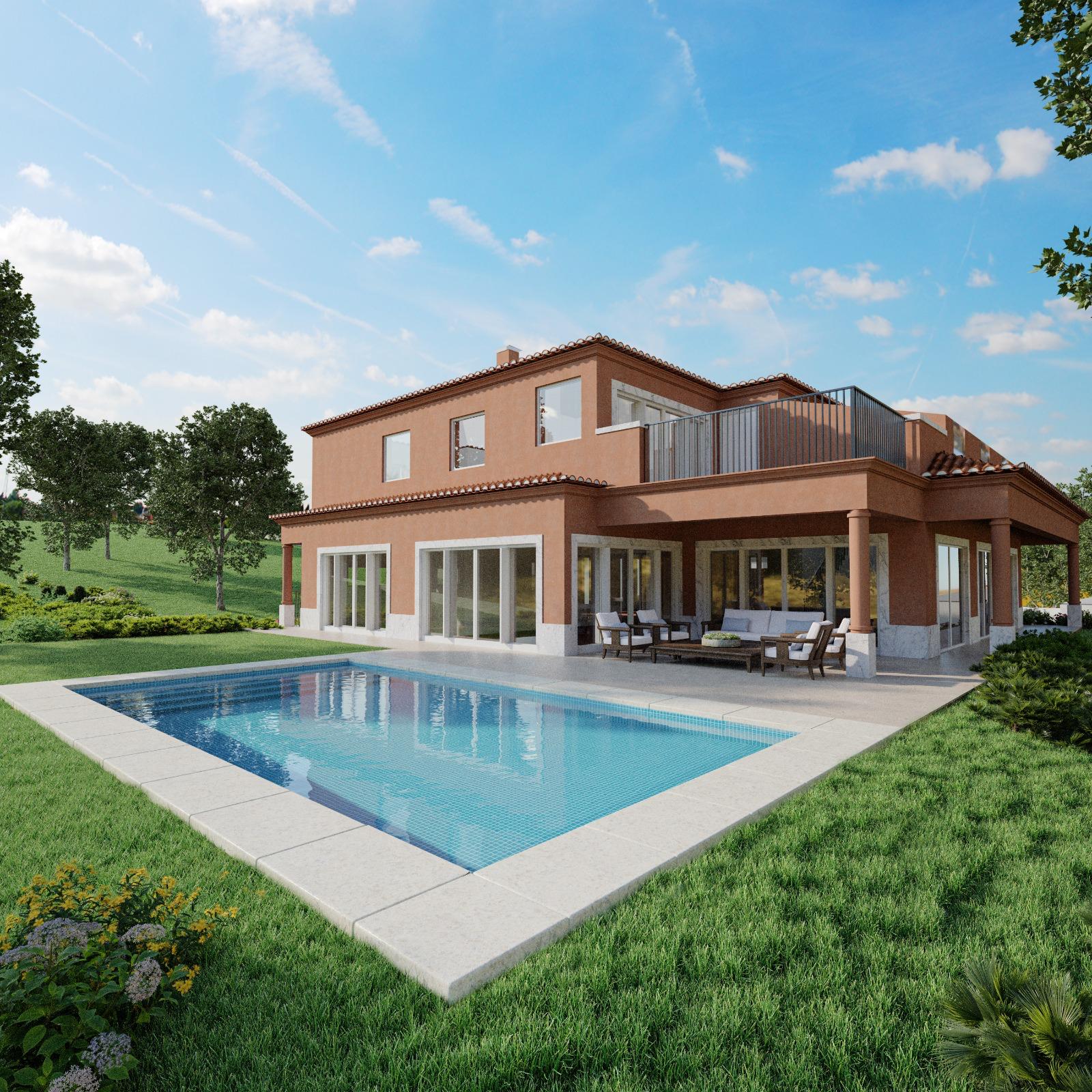 Land with Approved Project for a 4-Bedroom Home in the Campo Real Private Gated Community