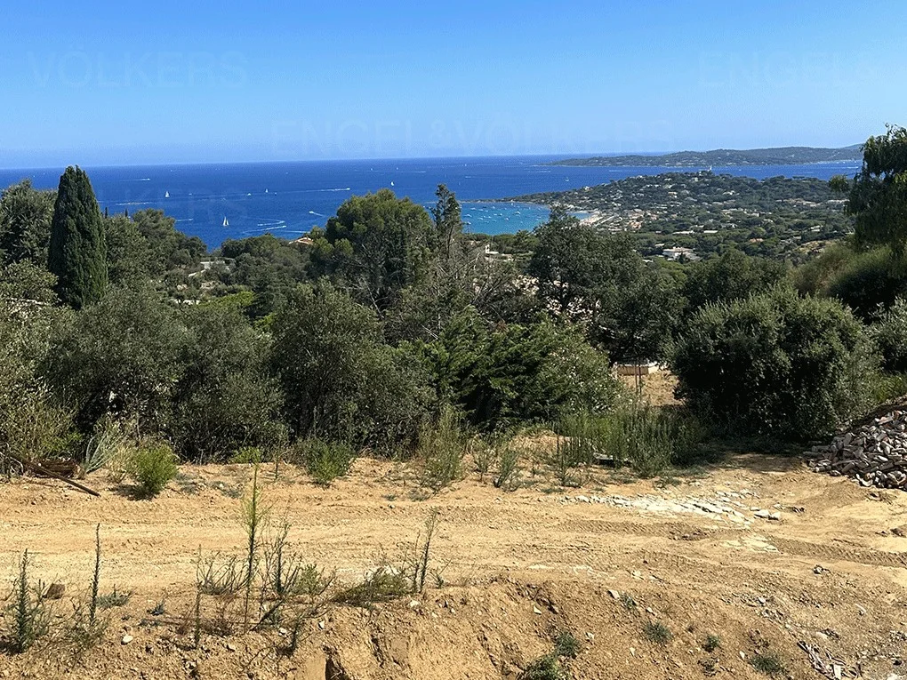 Villa en projet sur les hauteurs de la Nartelle, vue panoramique sur le Golfe de Saint-Tropez