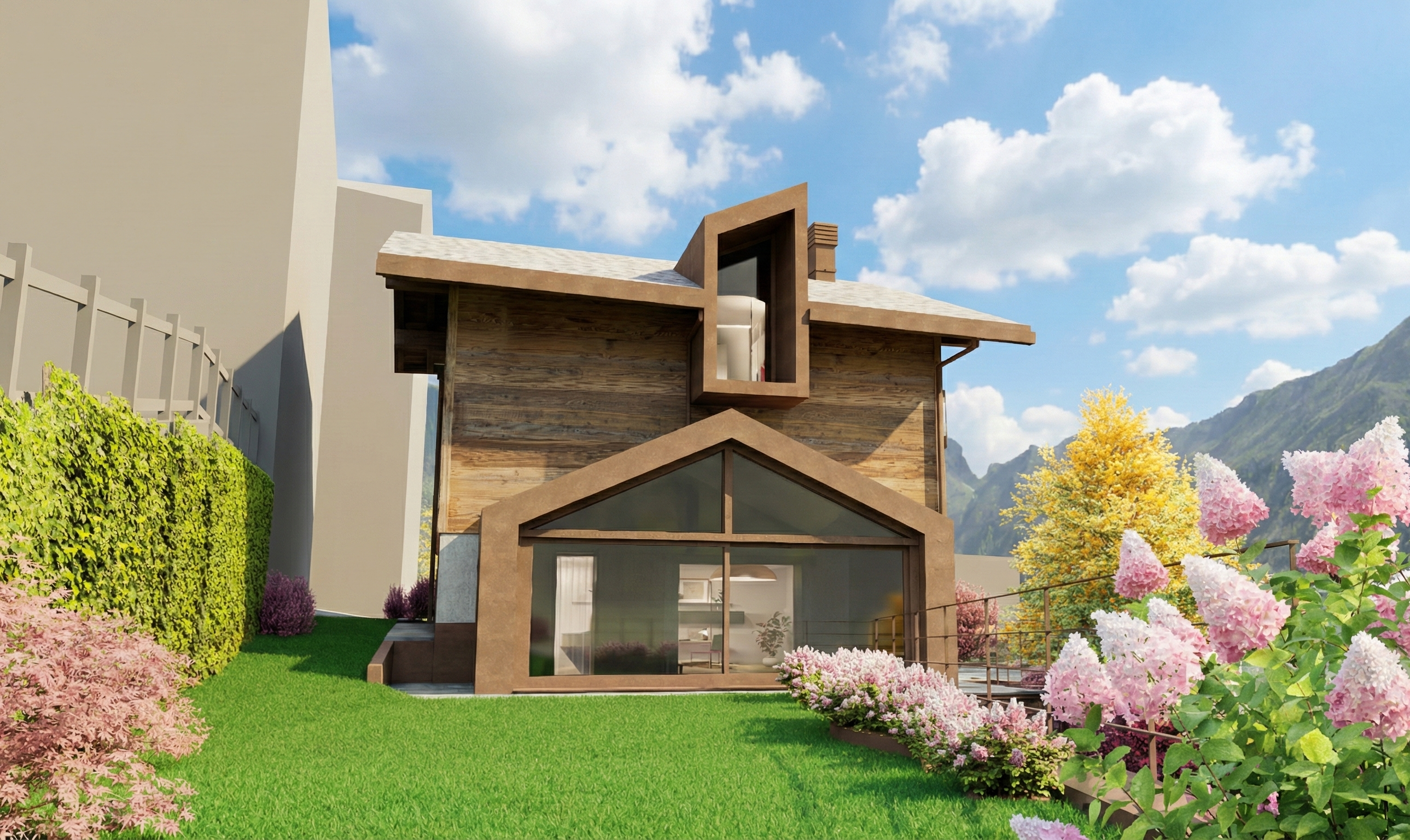 The chalet emerging: elegance and innovation among the Alps