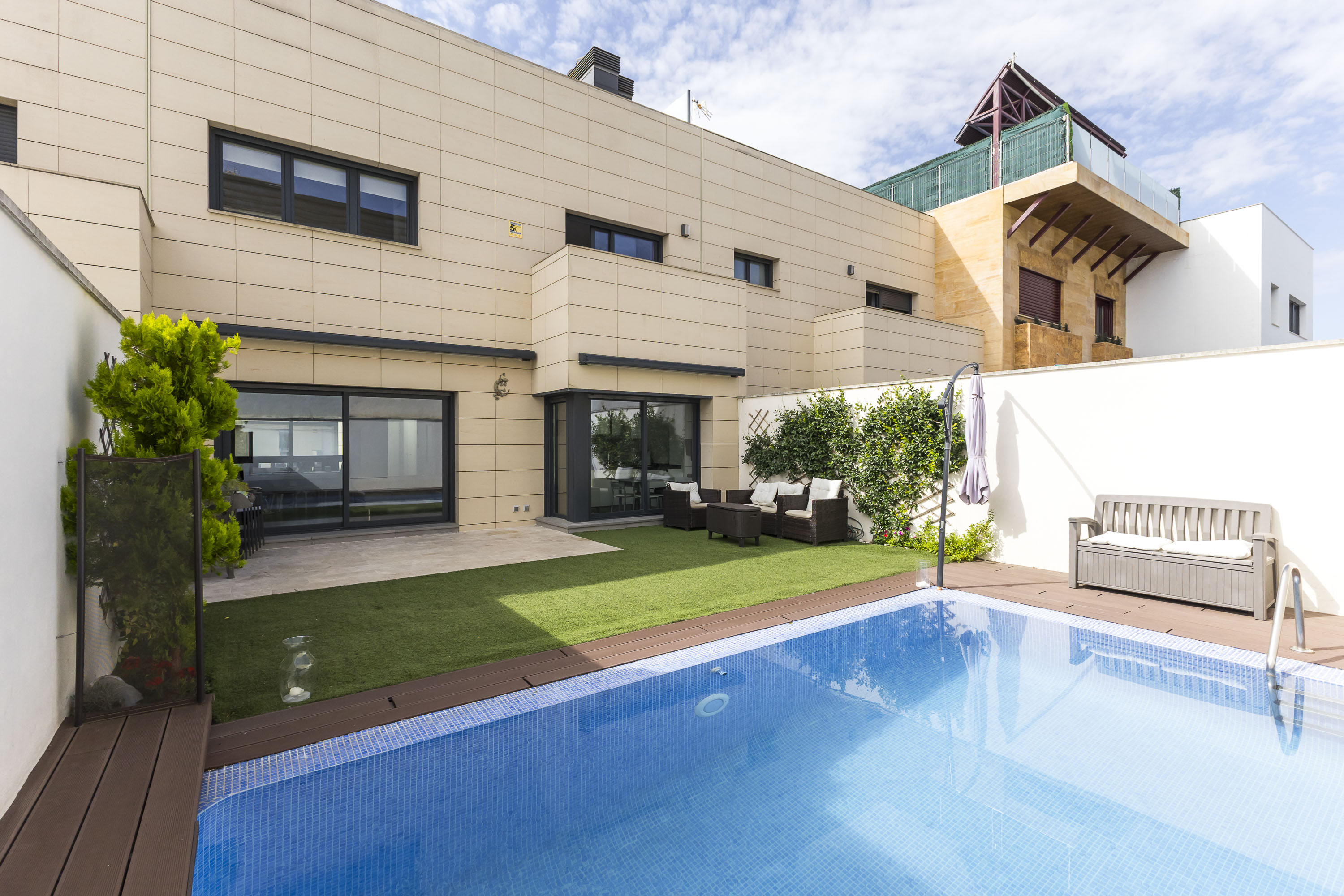 Elegance and comfort in a designer chalet with garden and private pool