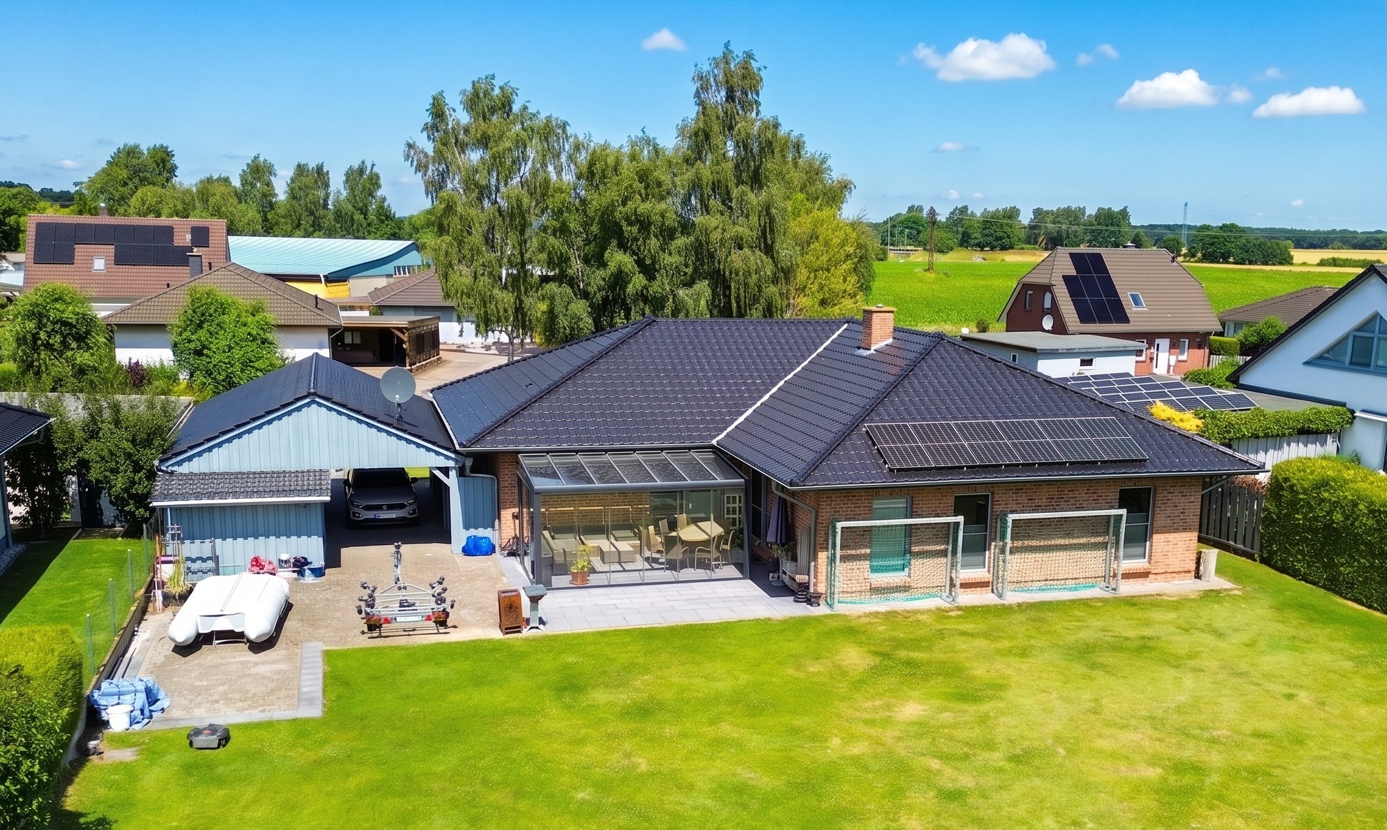 Exklusiver Bungalow mit Wintergarten in ruhiger Lage in Thulendorf