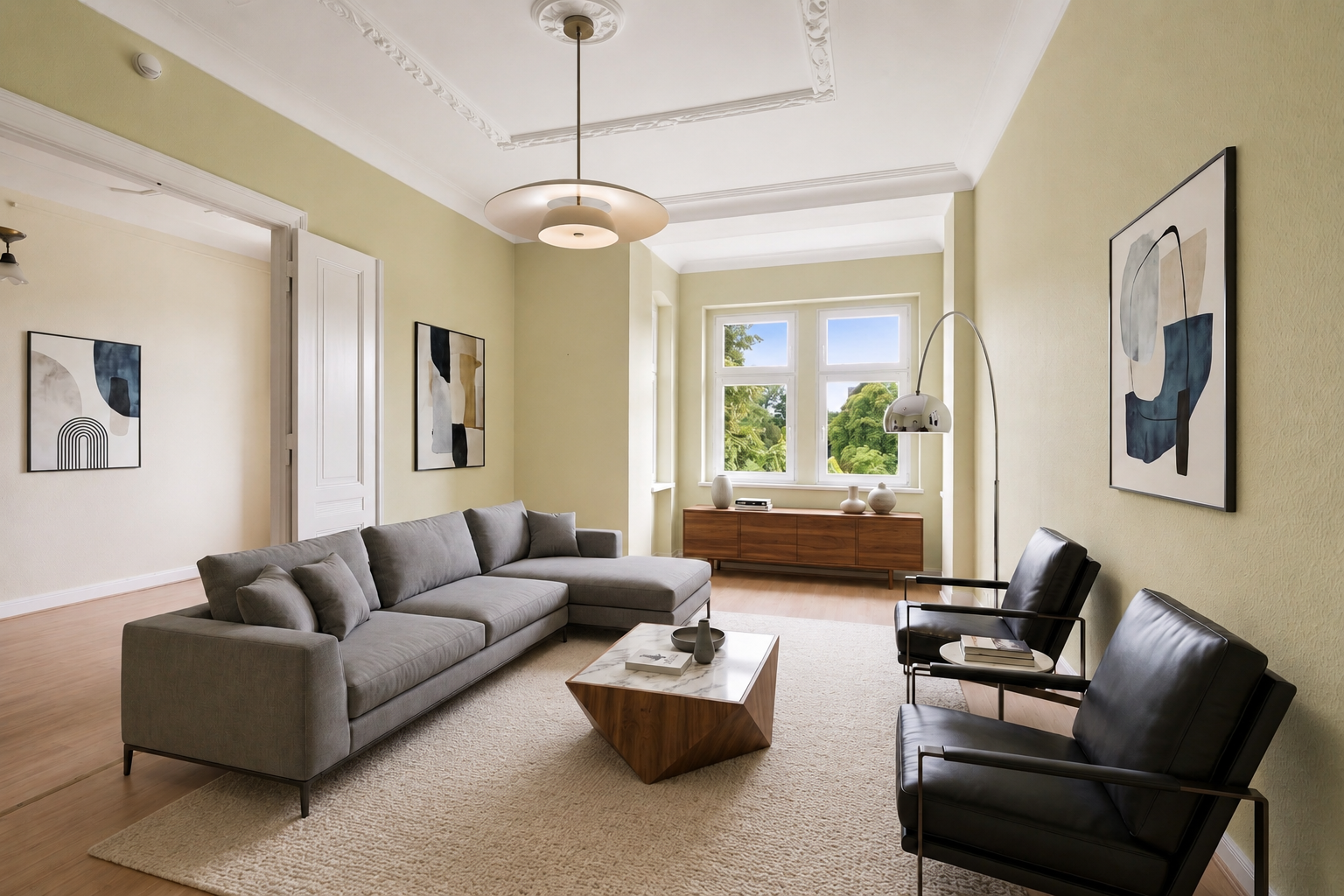 Altbau-Charme mit Kamin in Berlin-Lichterfelde [AI-modified]