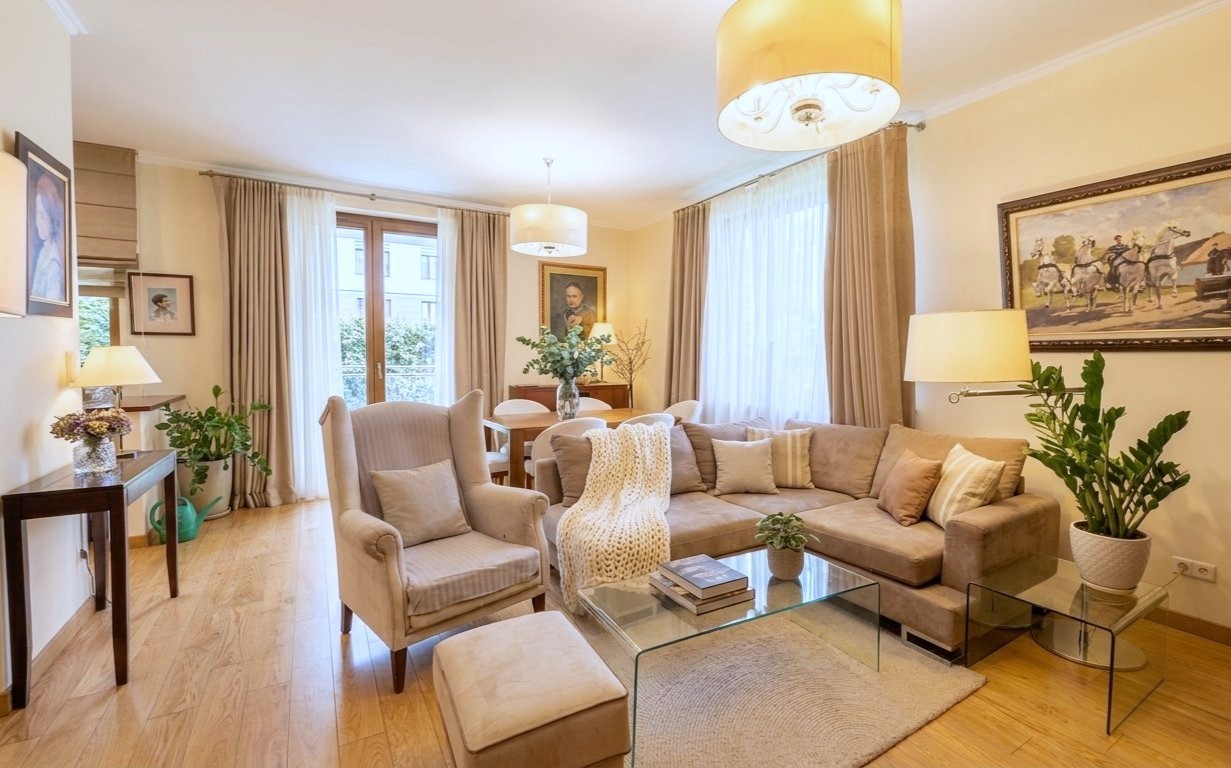 Apartament z prywatnym ogrodem, tarasami, sauną i banią | Apartamenty Patria | Powiśle