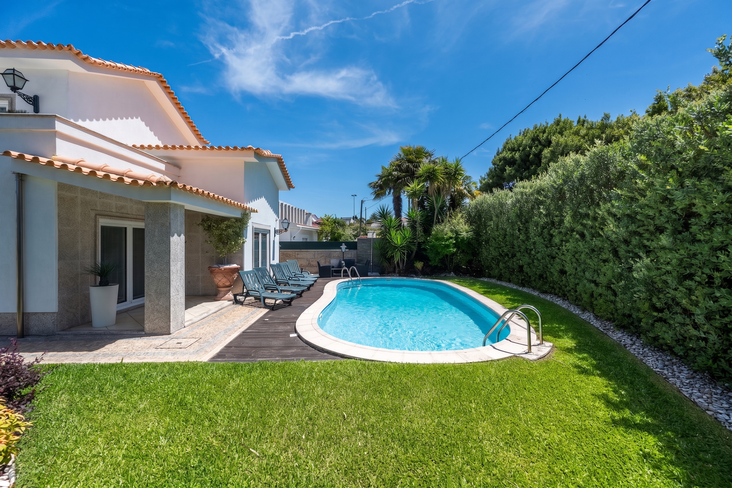 Wohnhaus 6 Zimmer mit Pool 5 Min. vom Strand in Gulpilhares