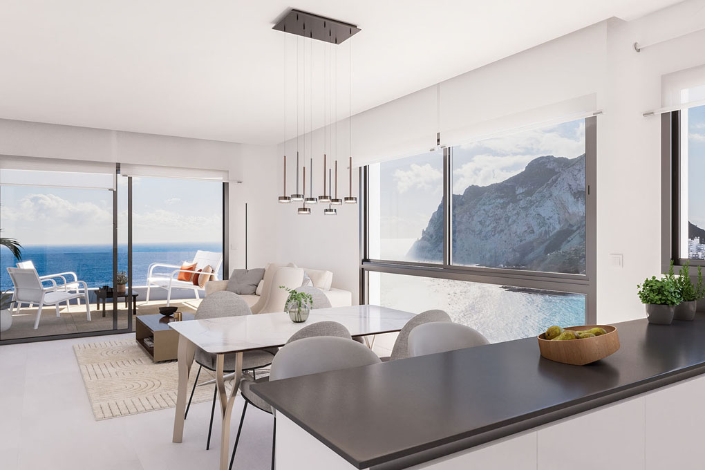 Neubau-apartments am meer in Calpe