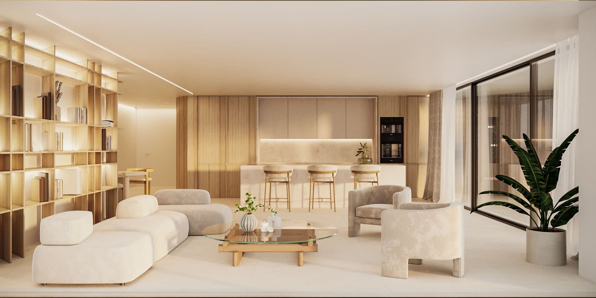 Luxury single level apartment in Glyfada Golf