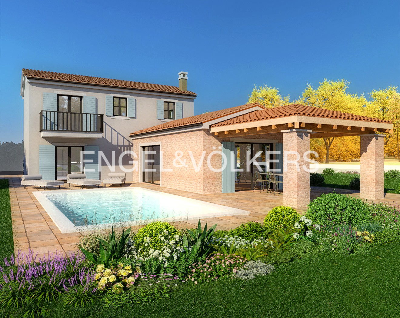 Istrian new-build project: Mediterranean charm with sea view (No. 2)