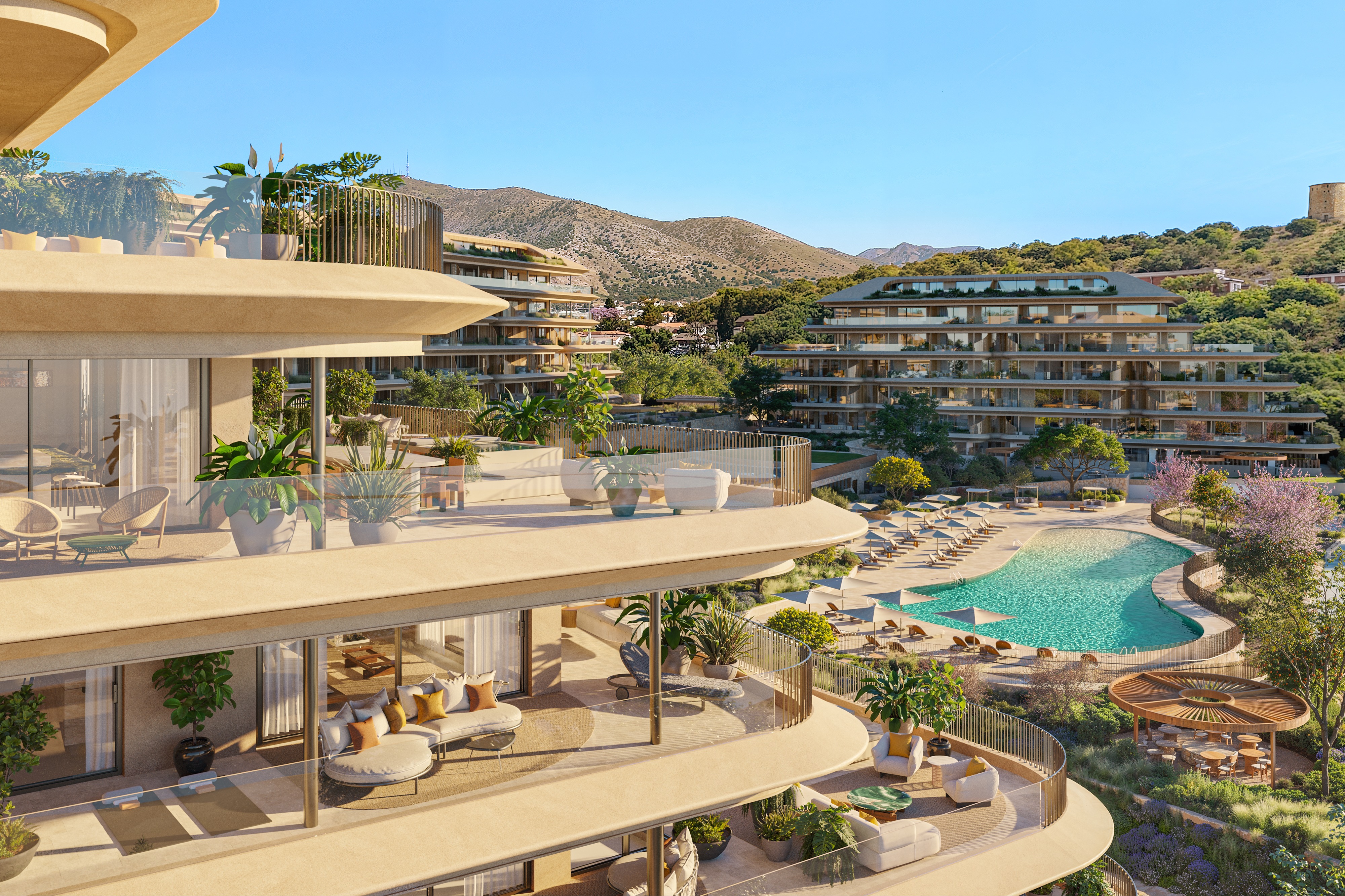 Luxurious 4-bedroom penthouse with private pool in new Fuengirola project