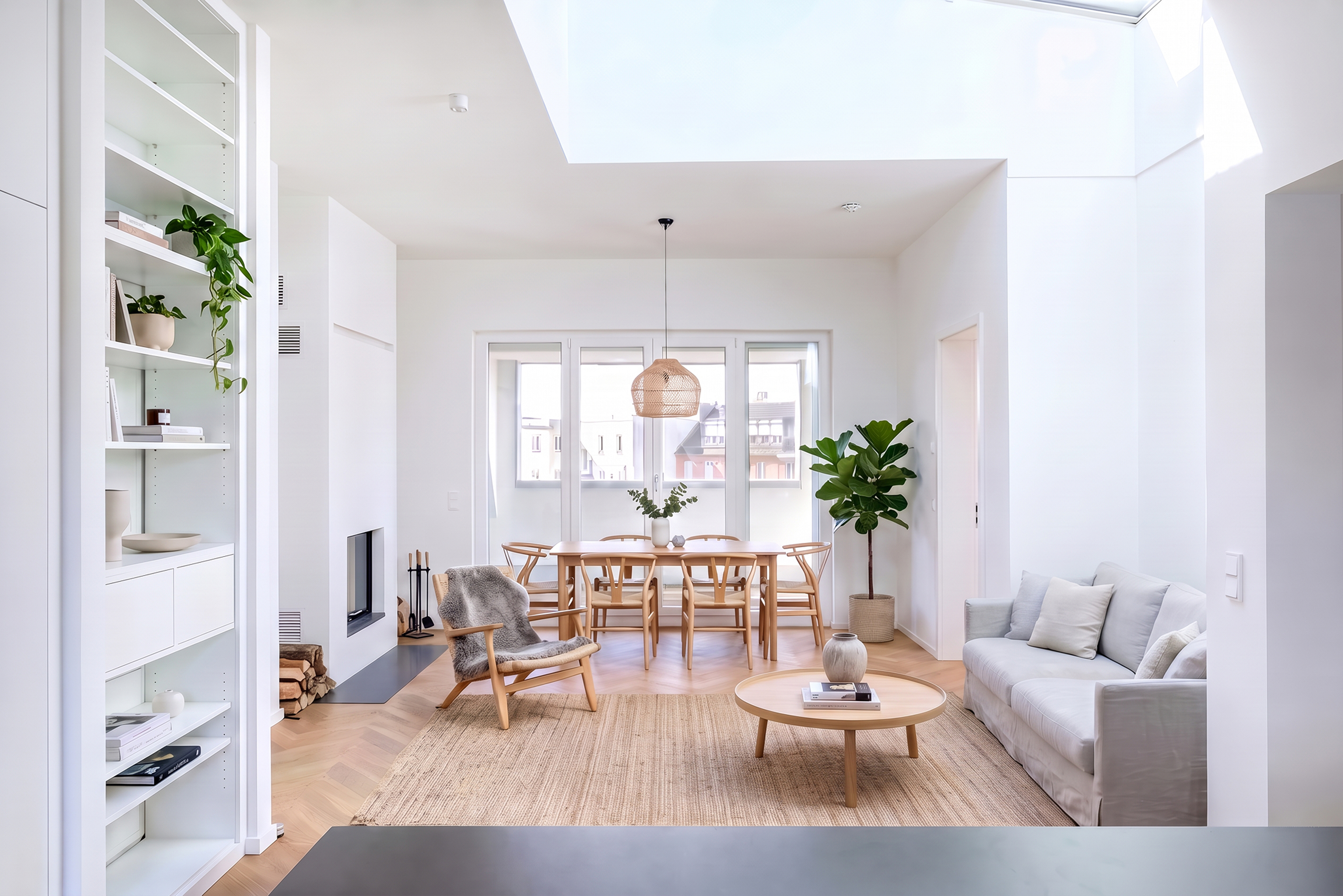 Exklusive Dachgeschosswohnung mit Loggia im Quartier Charlotte [KI-modifiziert]