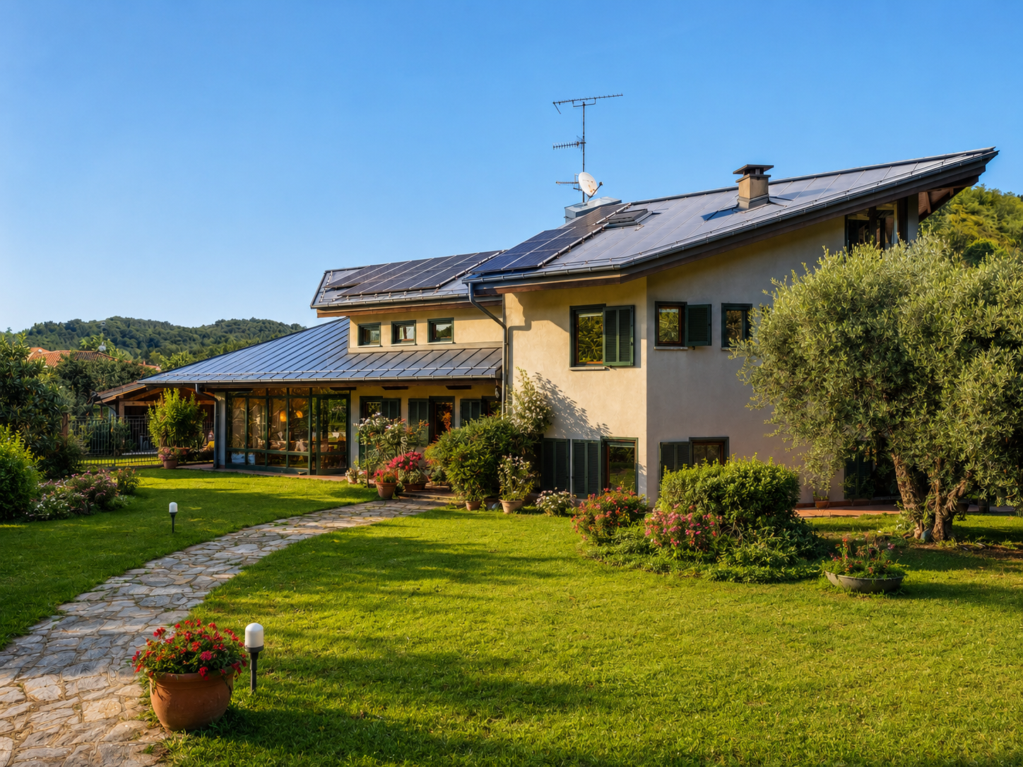 An exclusive home where architecture blends with nature