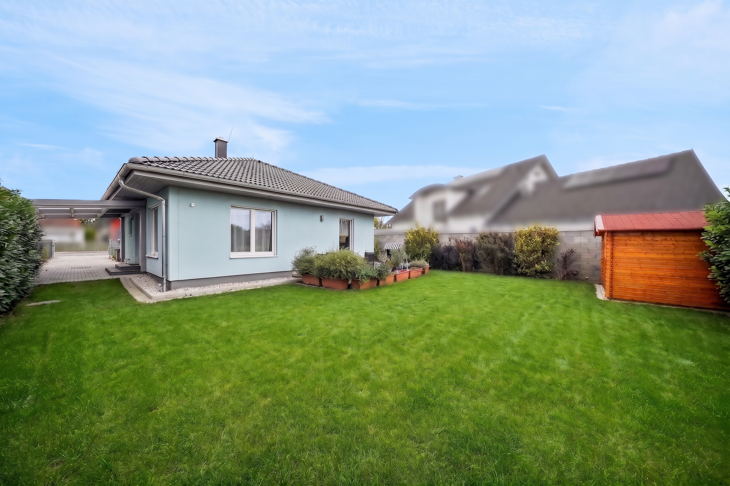 Excellent condition: bungalow in a quiet single-family residential area of Rust [AI-modified]