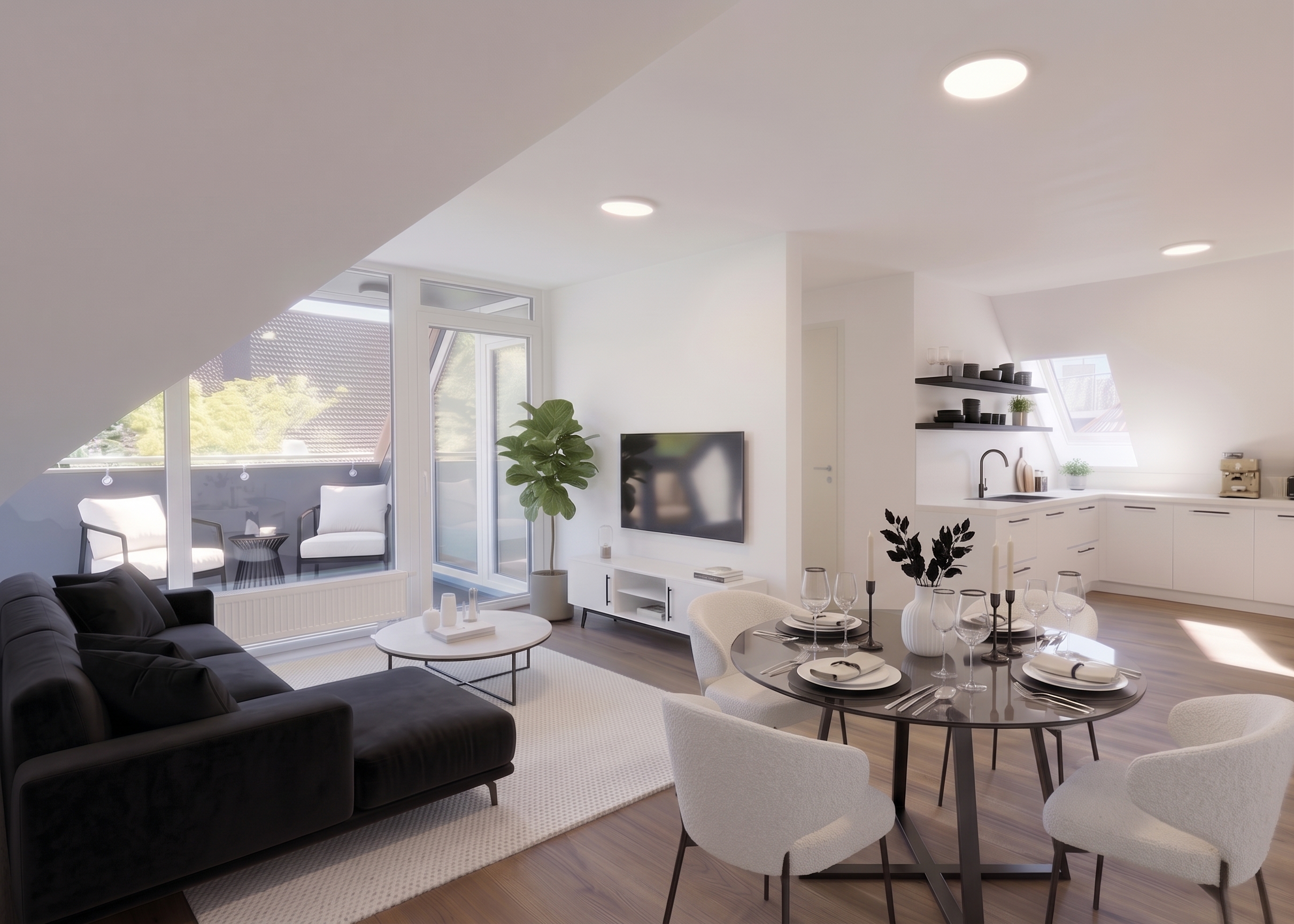 VERKAUFT - Modernes Wohnen mit großzügiger Loggia und offenem Raumgefühl [KI-modifiziert]