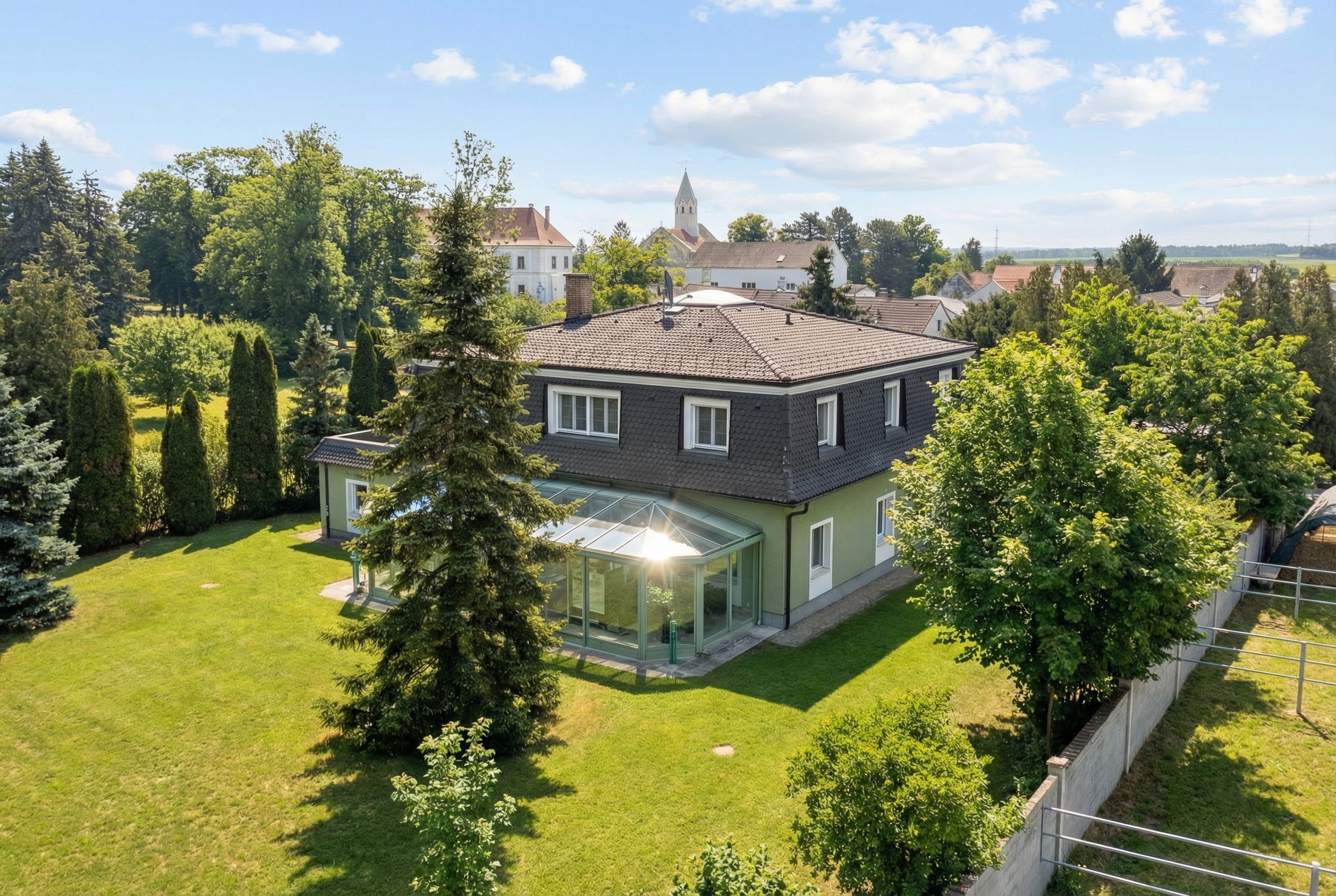 Elegant country house near Vienna - Optional: additional plot with horse stable [AI-modified]