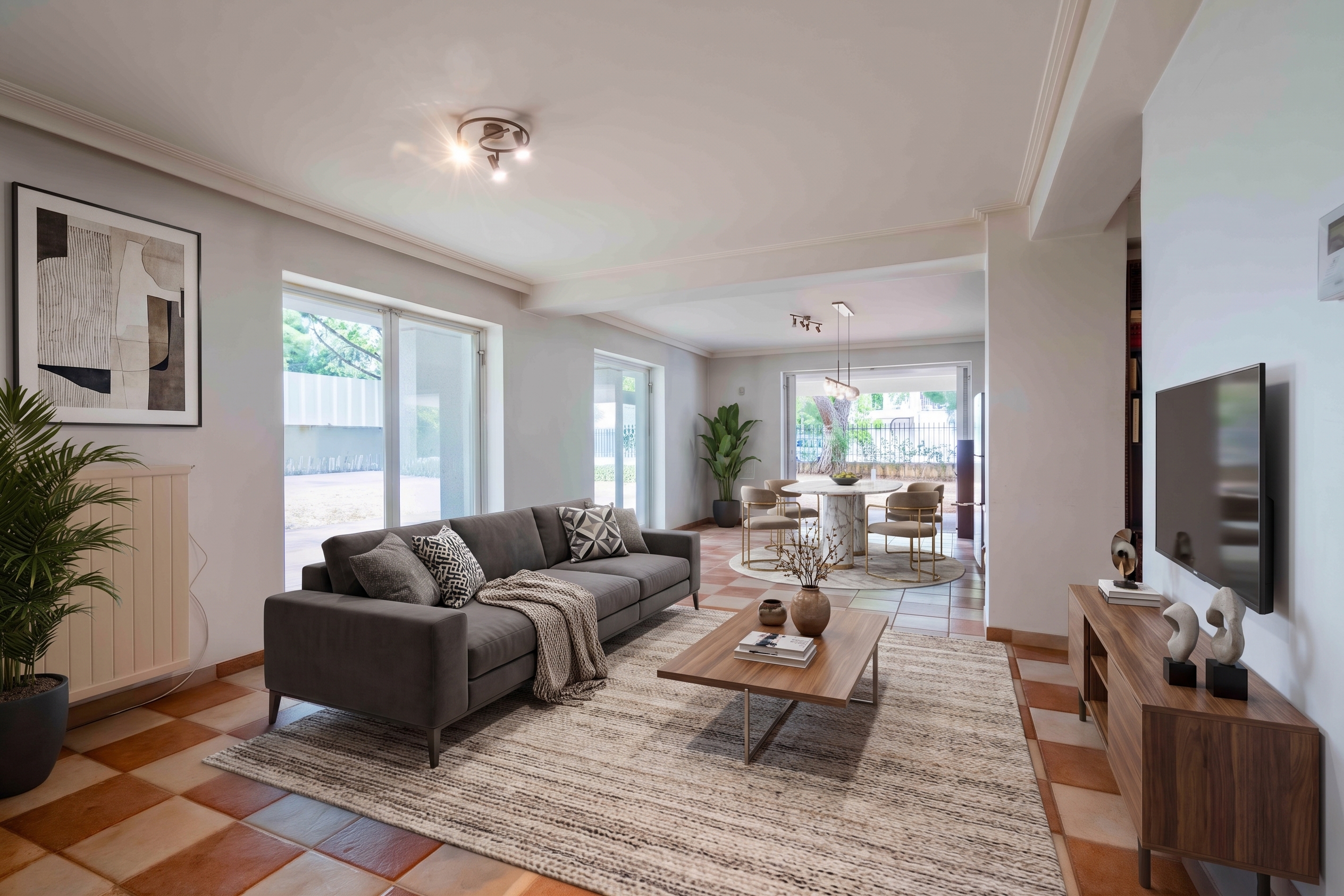 Ground floor apartment of 97 sq.m. in Filothei