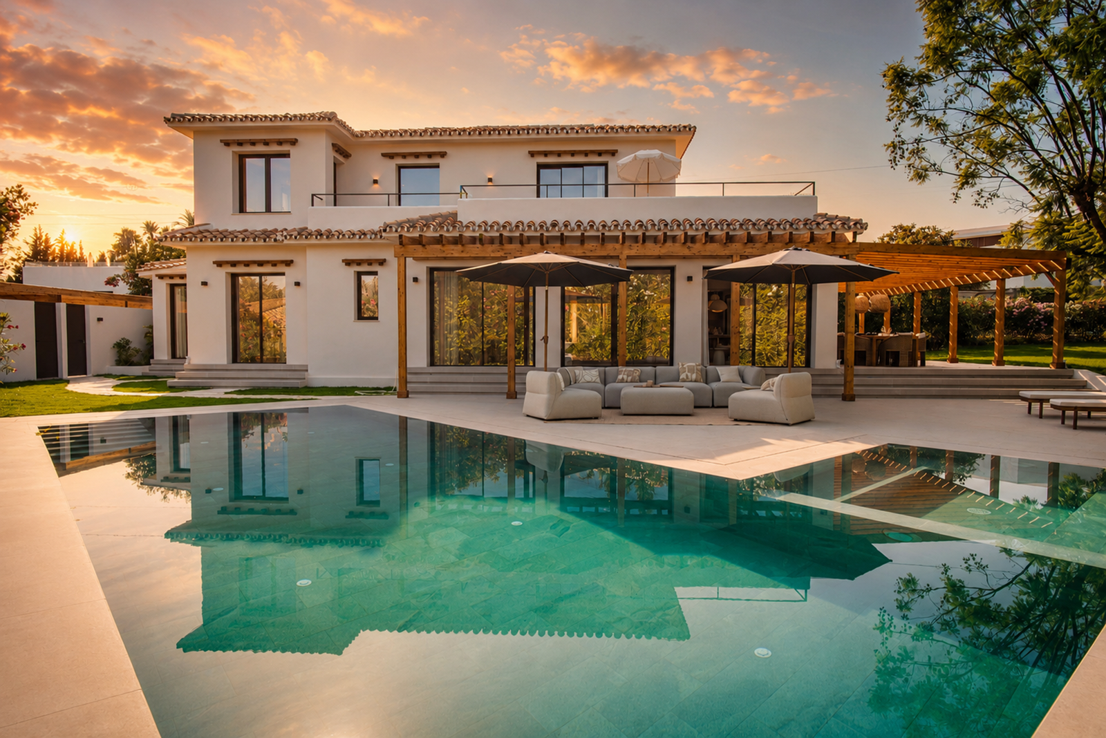 Contemporary Villa in Guadalmina Alta, Close to Golf and Shops