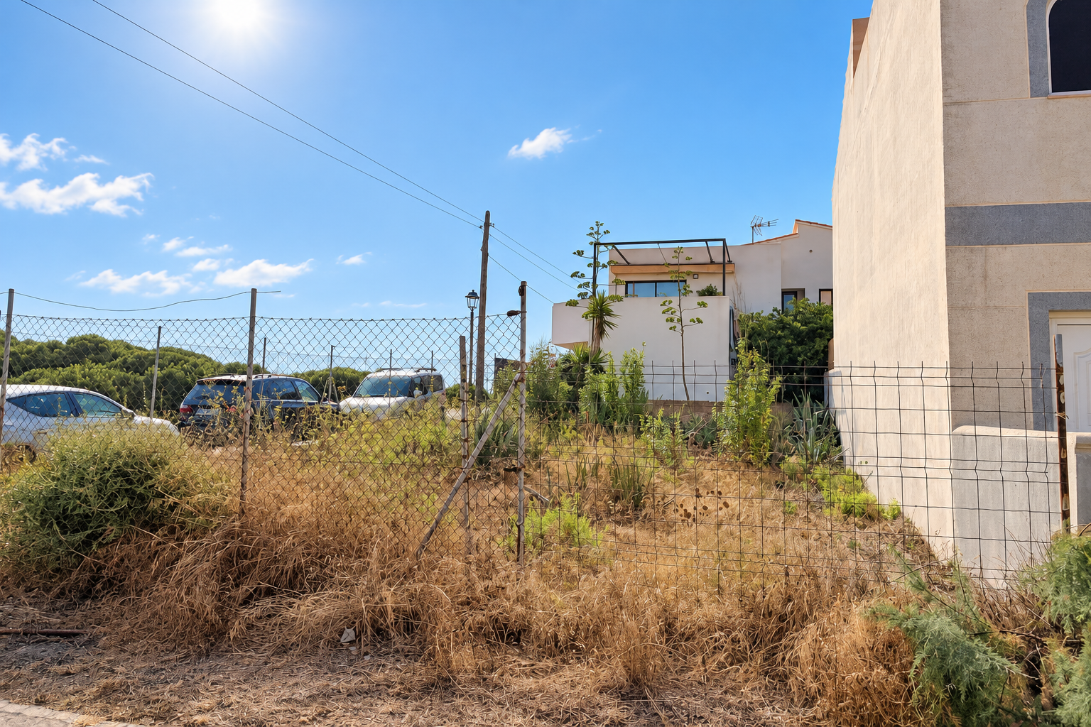 Mediterranean dream home: Plot with building project near Cala Morlanda [AI-modified]
