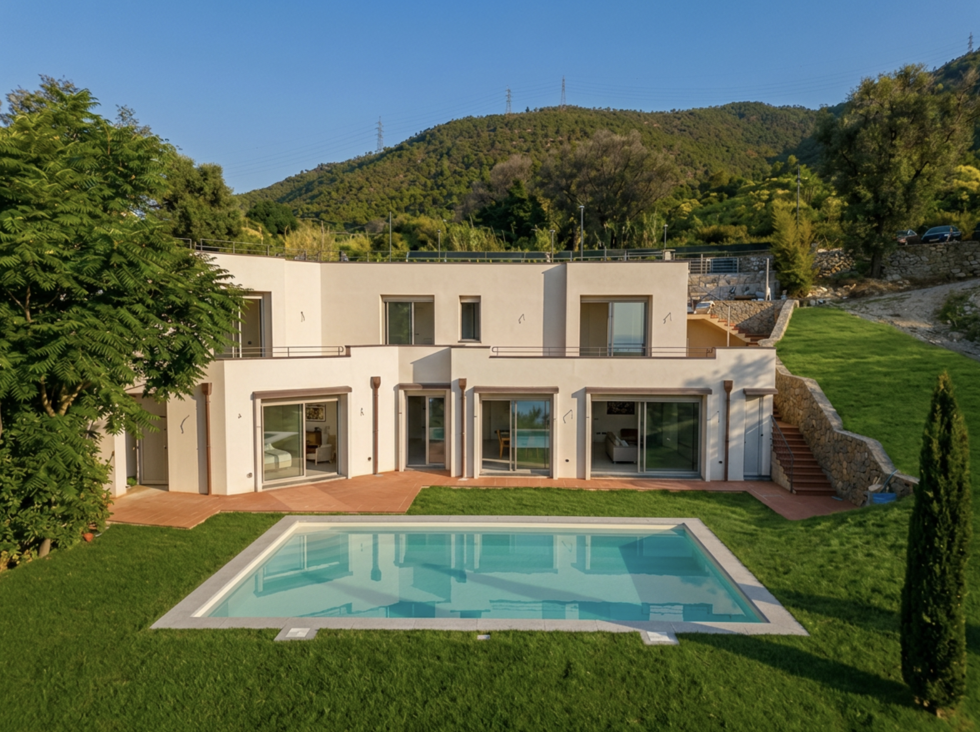 New built single-family sea-view villa, Varazze