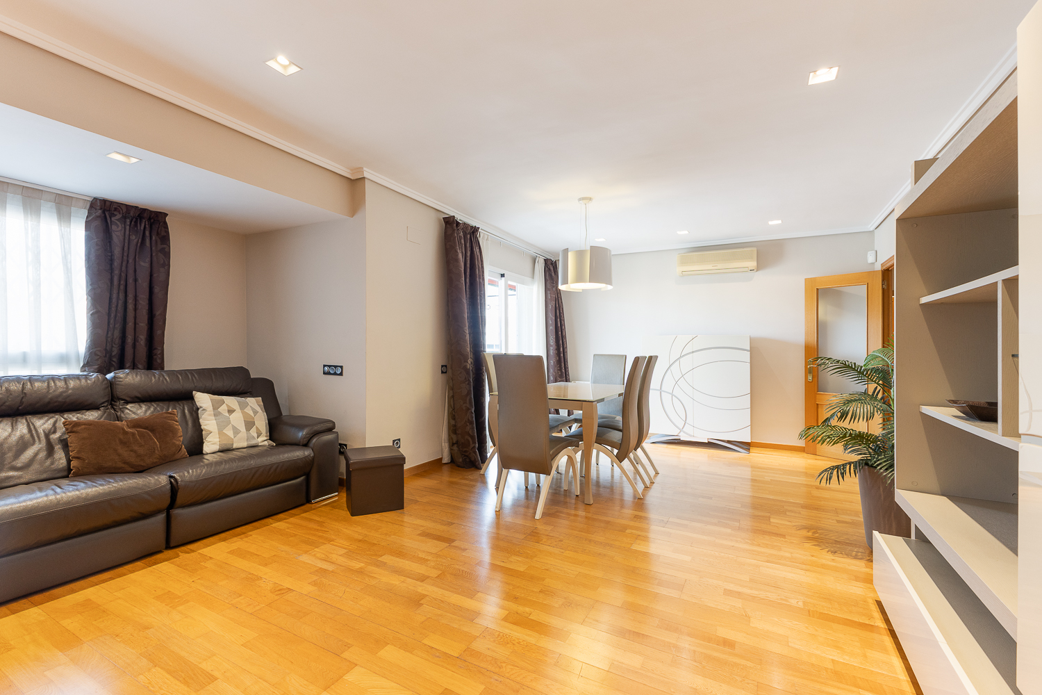 Spacious furnished apartment with parking just steps from downtown.