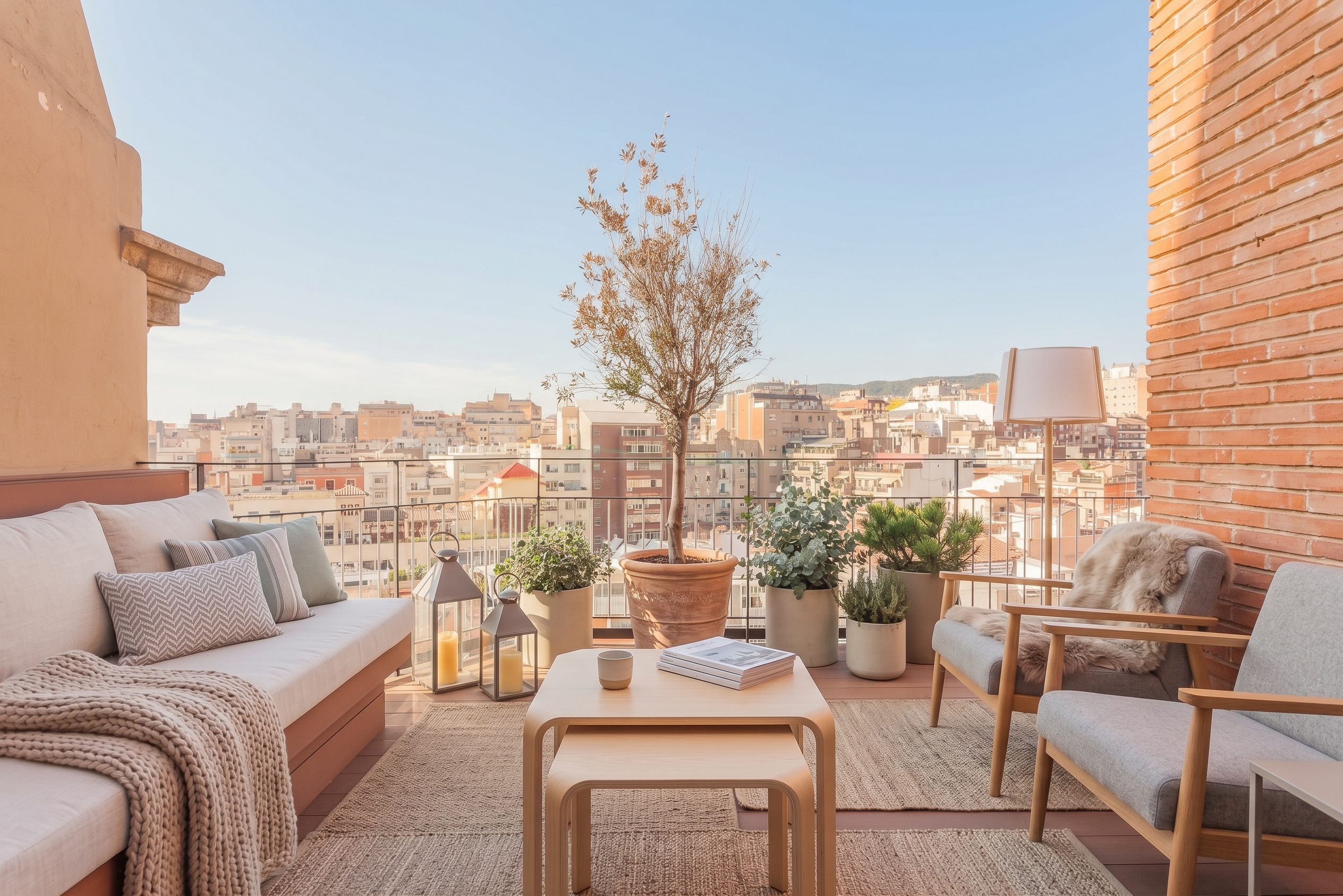 Exclusive Duplex Penthouse with Terraces and Panoramic Views in Bonanova [AI-modified]