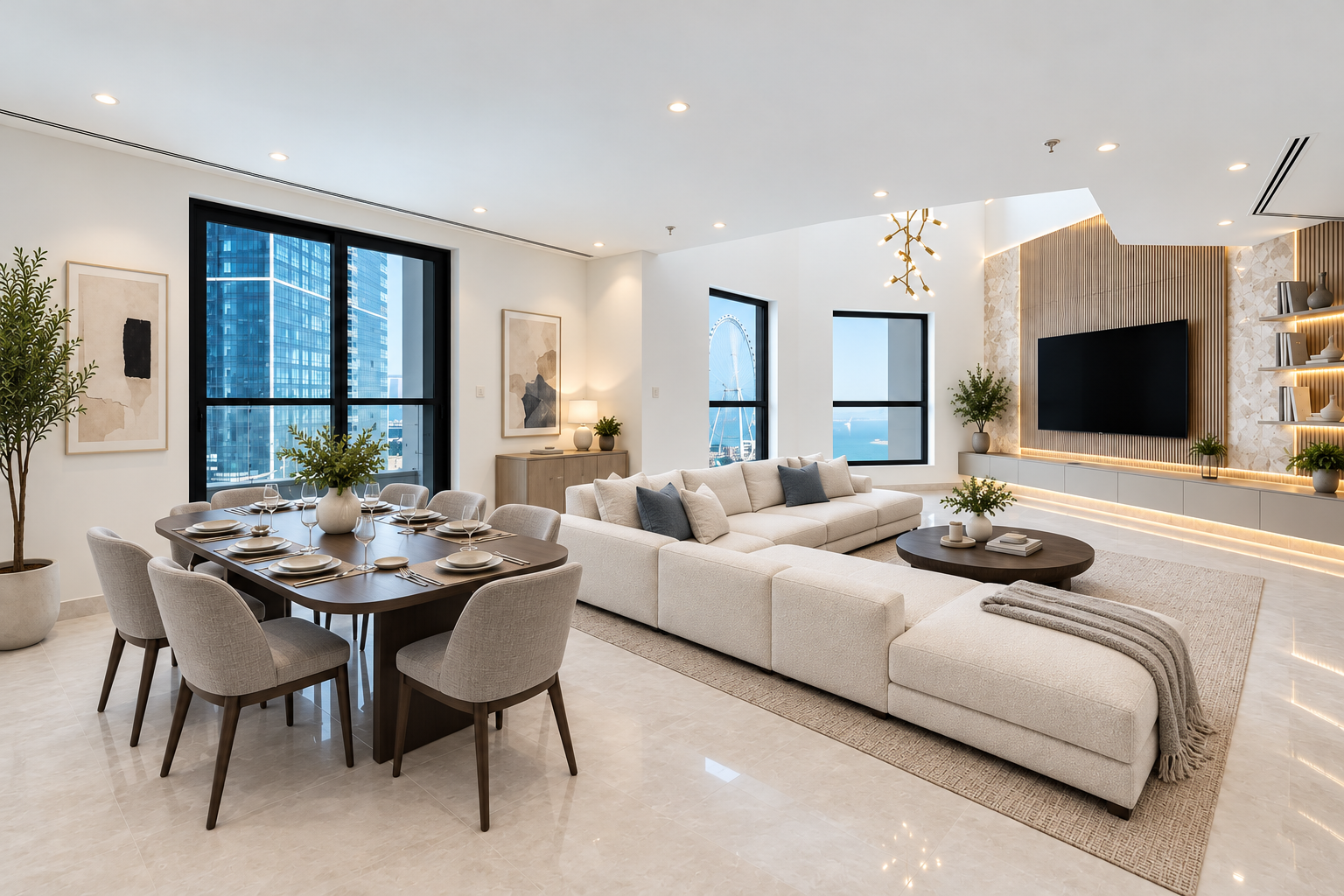 Upgraded Duplex | Full Ain Dubai Views | 4 + Maid