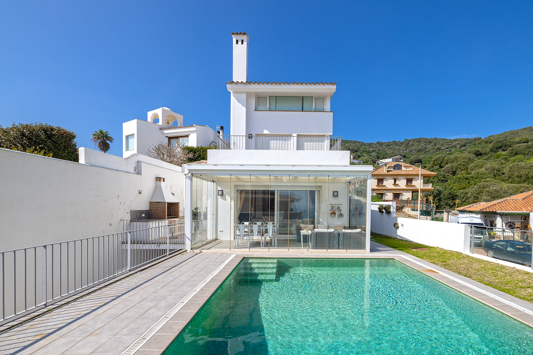 Villa with Sea and Mountain Views in El Faro, Algeciras