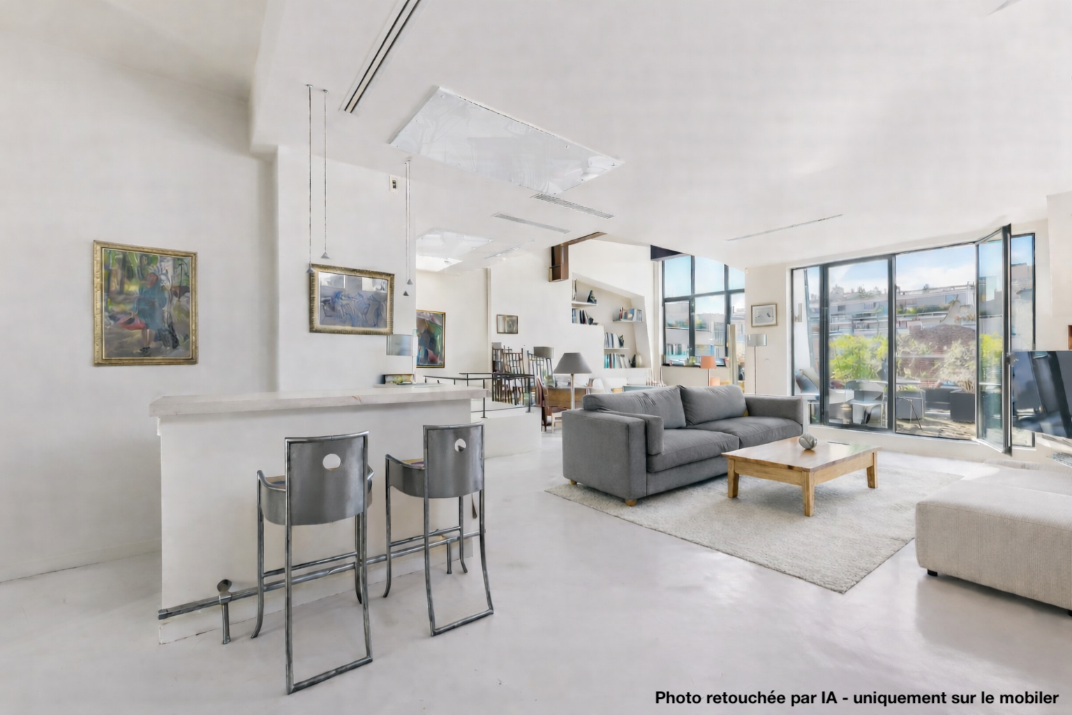 Duplex on top floor with terrace & Rooftop, Paris 16, Auteuil